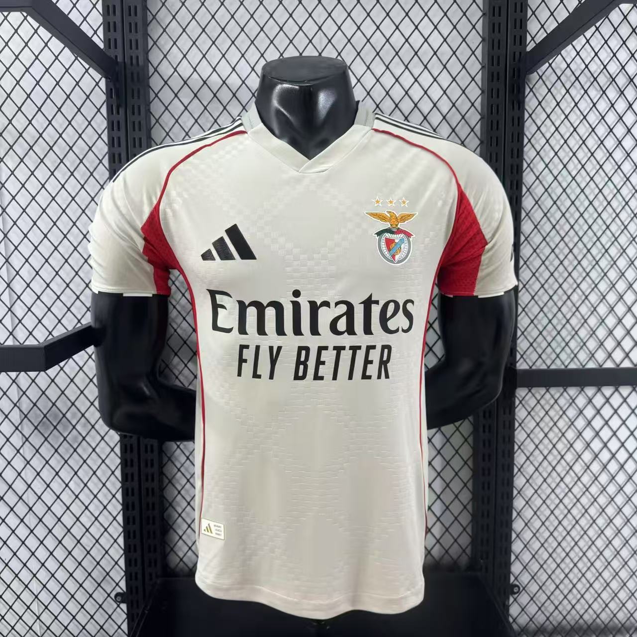 Player Version Benficα 25/26 Away Beige White S-XXL