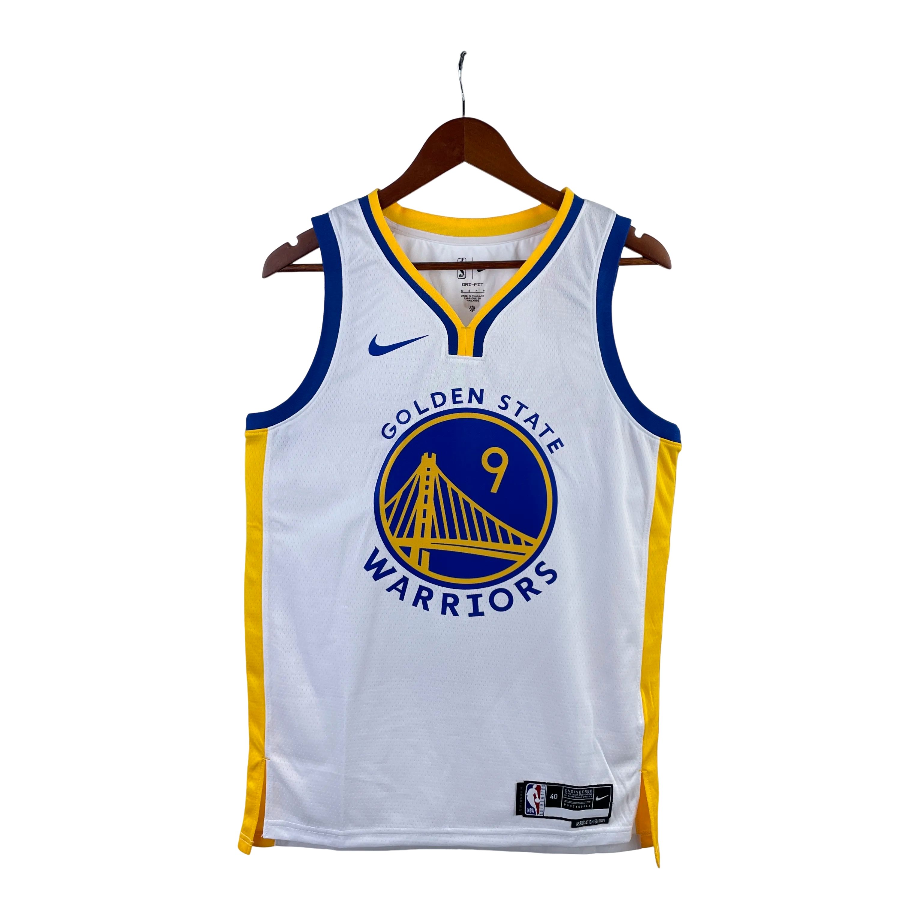 23 Season Warriors V-neck White No.9 Iguodala