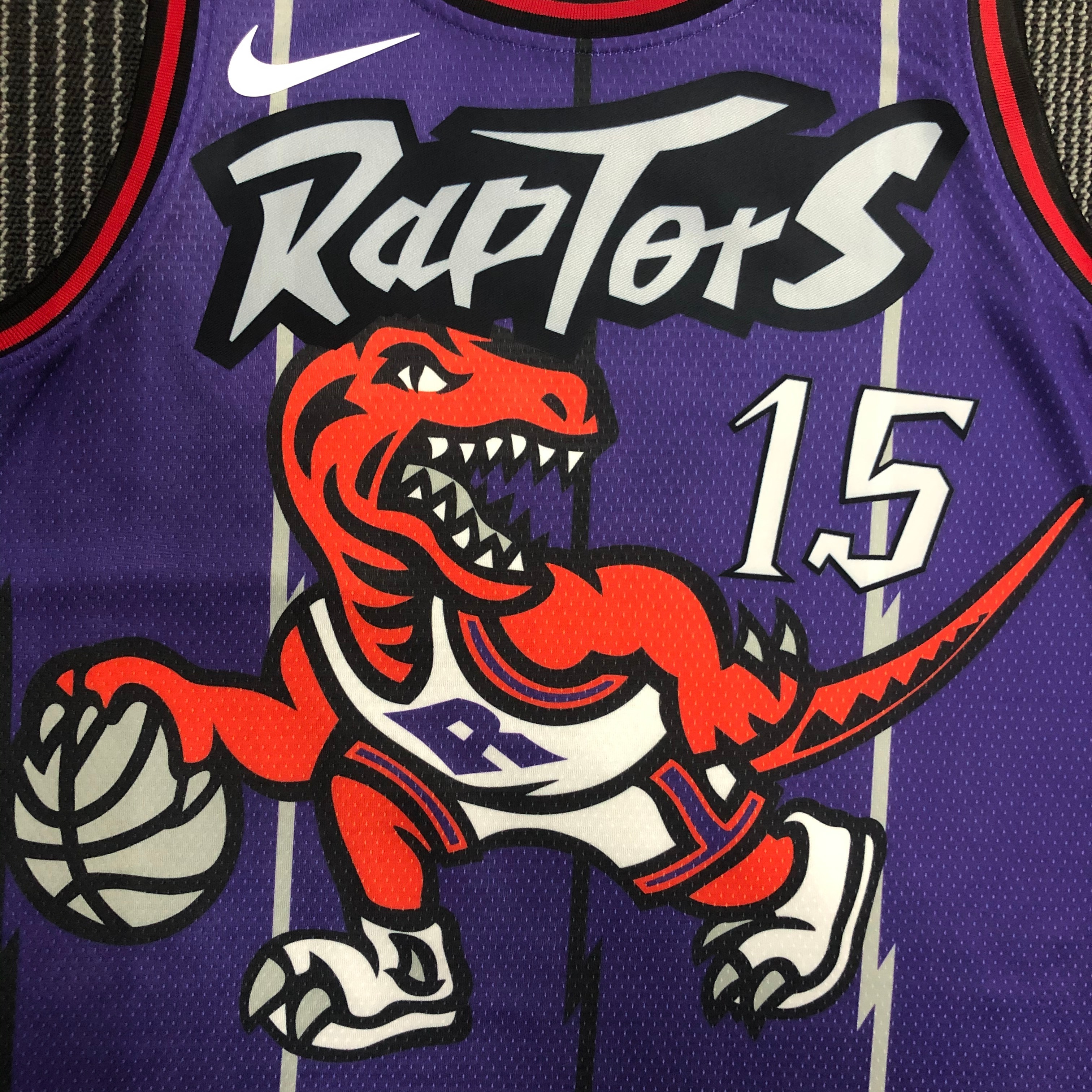 Toronto Raptors Purple  No.15 Carter