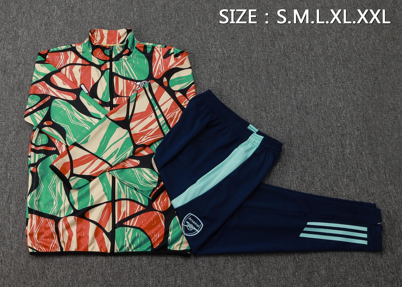 Adult/ Kids 2425 Arsenal full zipper Training Suit A846