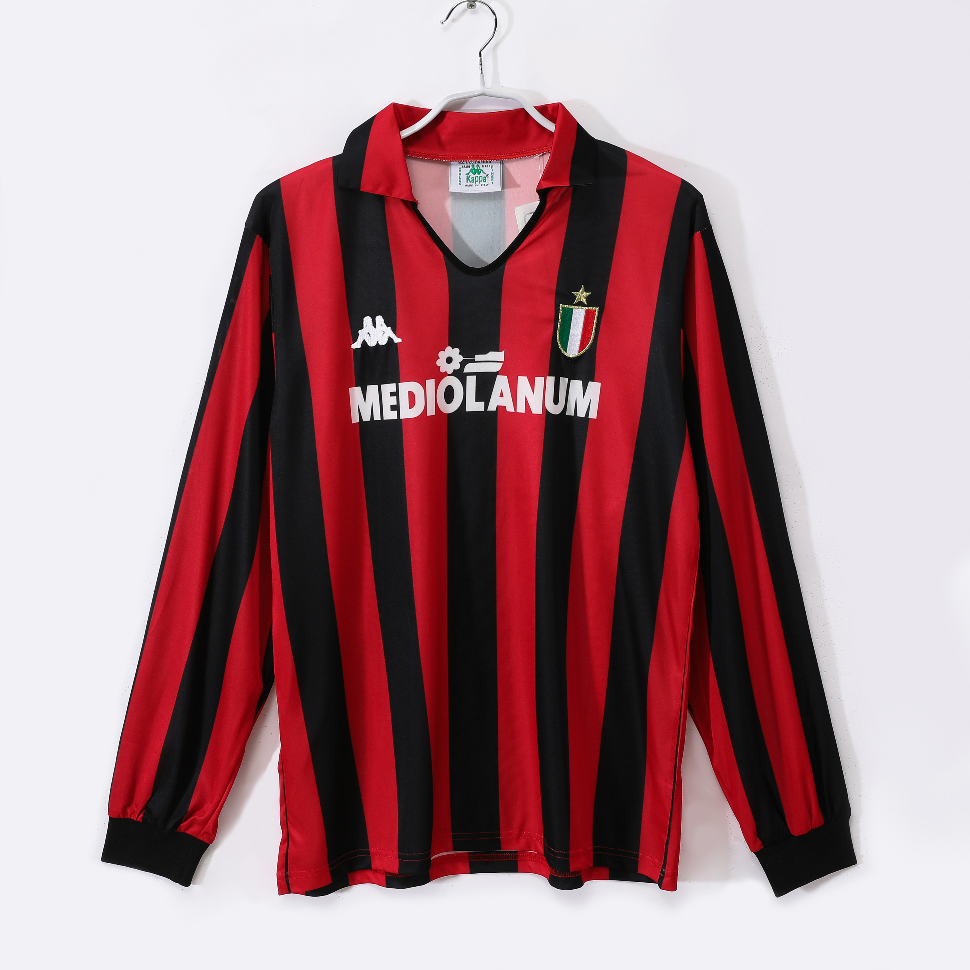 Retro 88/89 AC Milan Home Long Sleeve