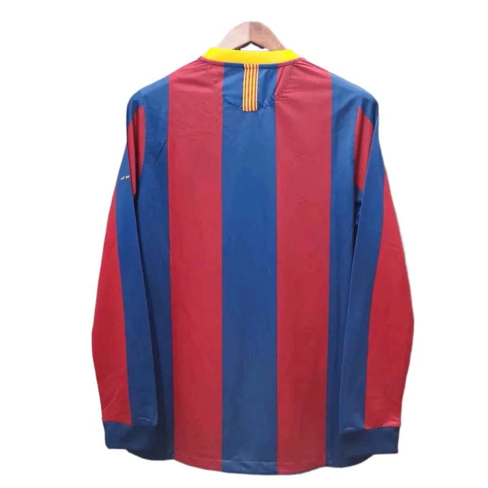 Retro 10/11 Barcelona Home Long Sleeves S-XXL