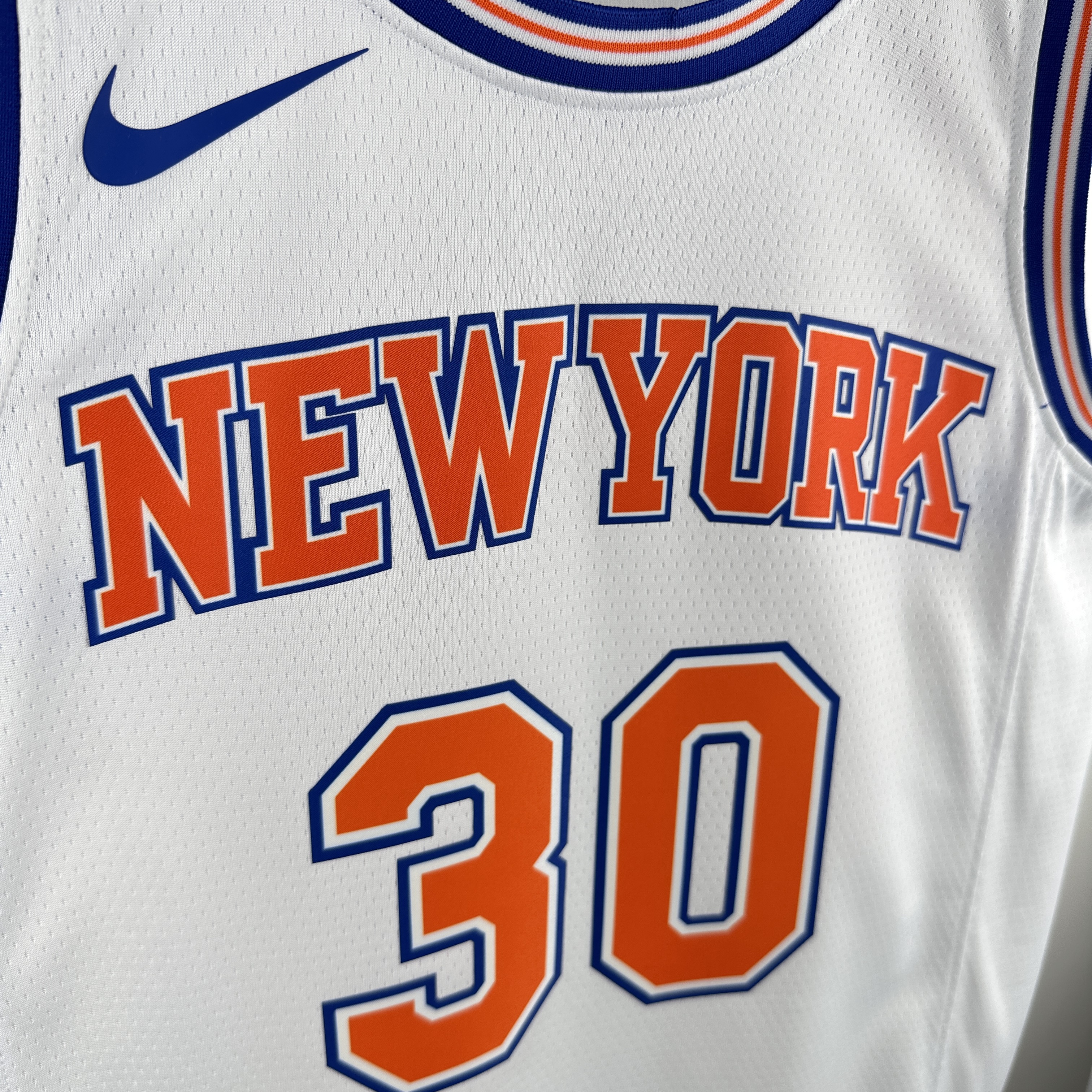 19 season New York Knicks White   No.30