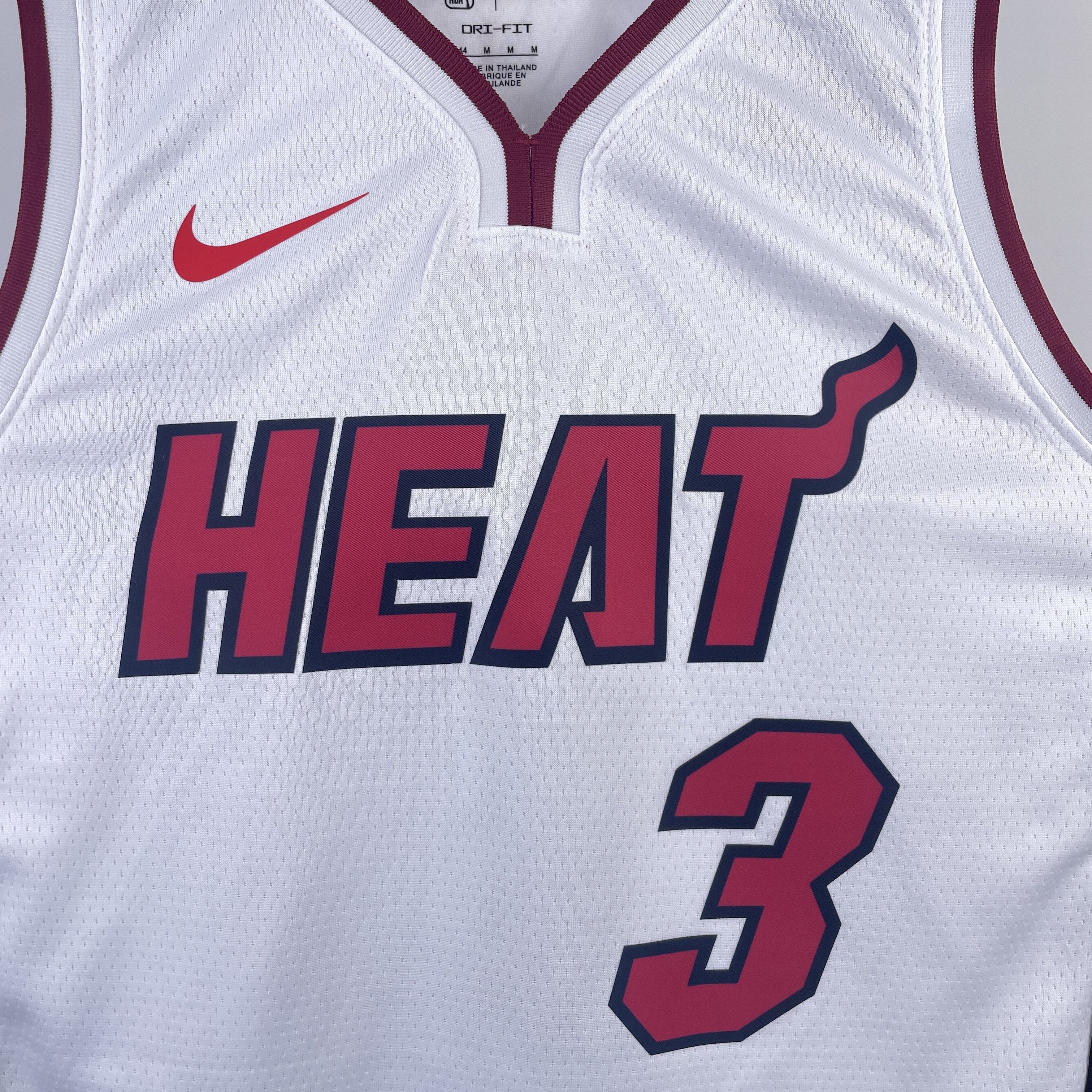 23 Season Miami Heat White  No.3 Wade