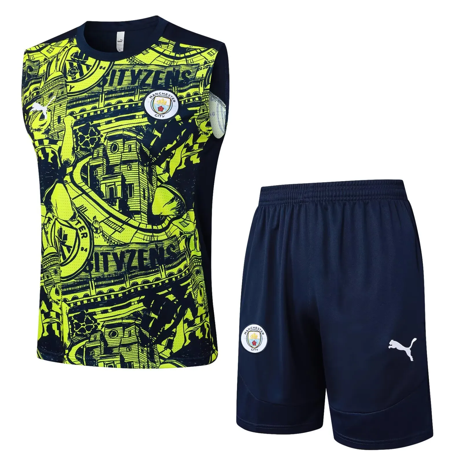Manchester City Sleevesless Training Suit D1281