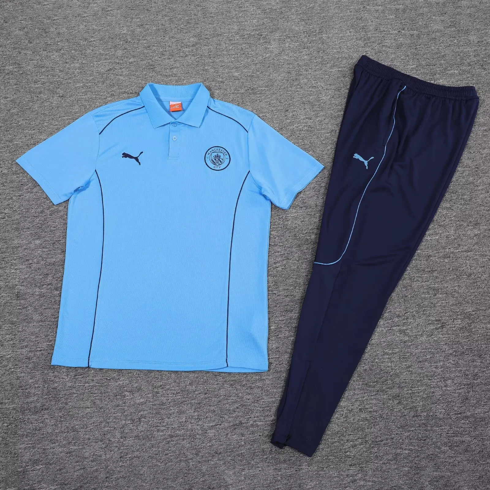 Man City Short Sleeves Long Pants