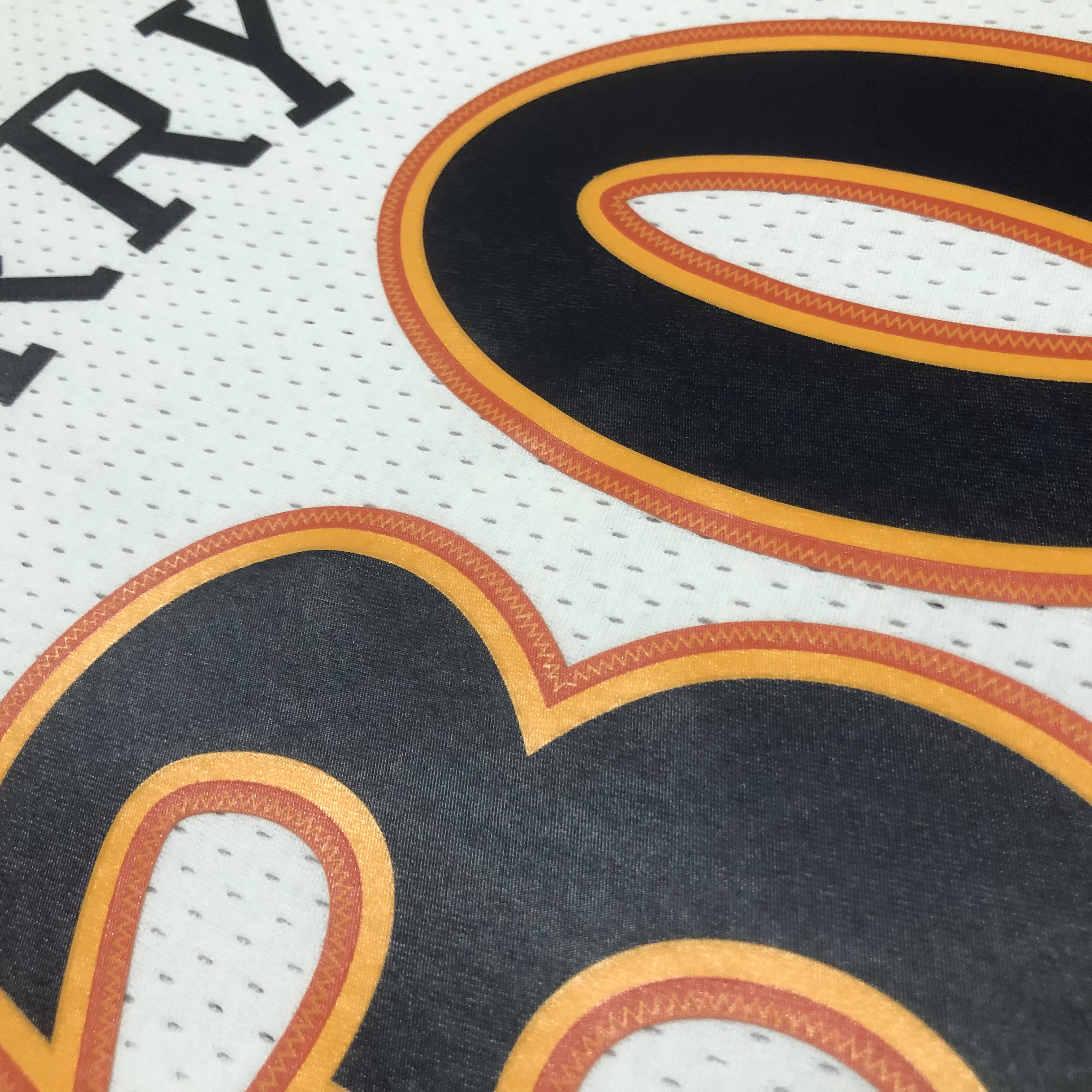 MN Heat Pressed Retro : SW Warriors 09/10 White No.30 Curry
