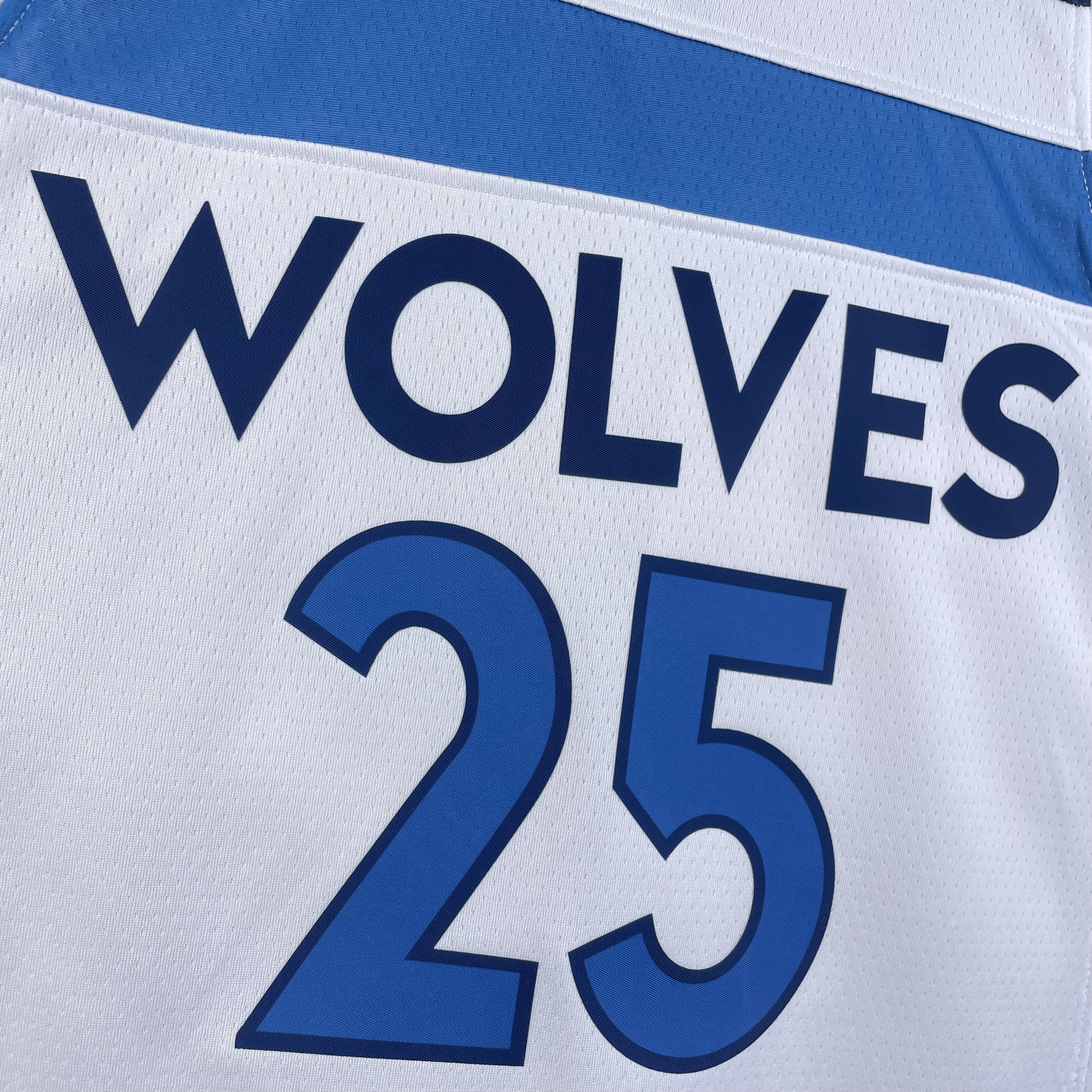 23 SEASON MINNESOTA TIMBERWOLVES HOME  NO.25 ROSE