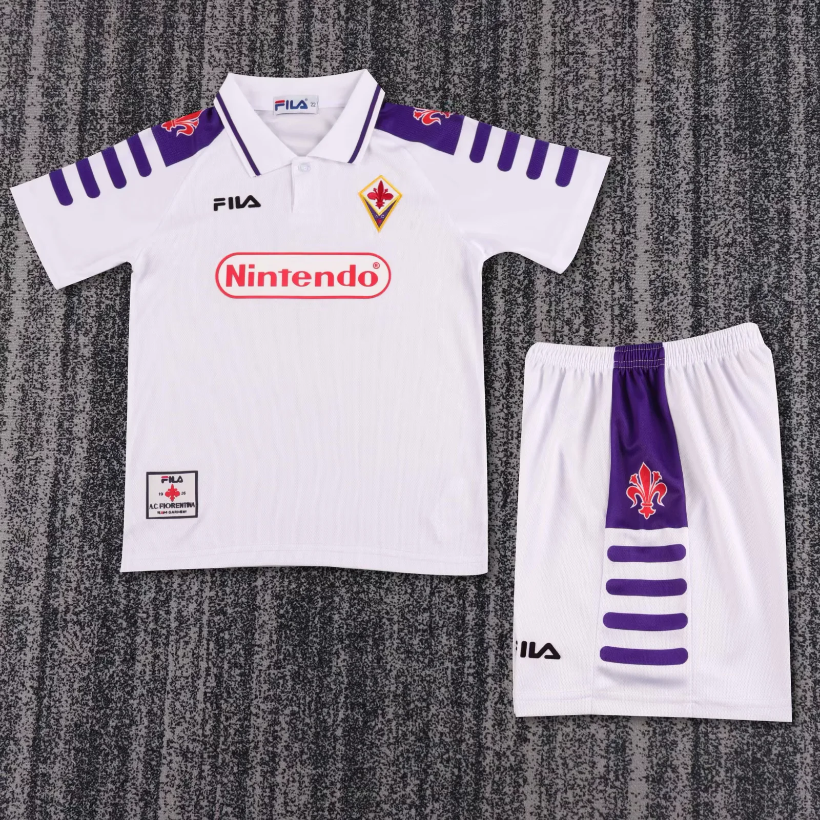 Kids Retro Kit Fiorentina 98-99 Away