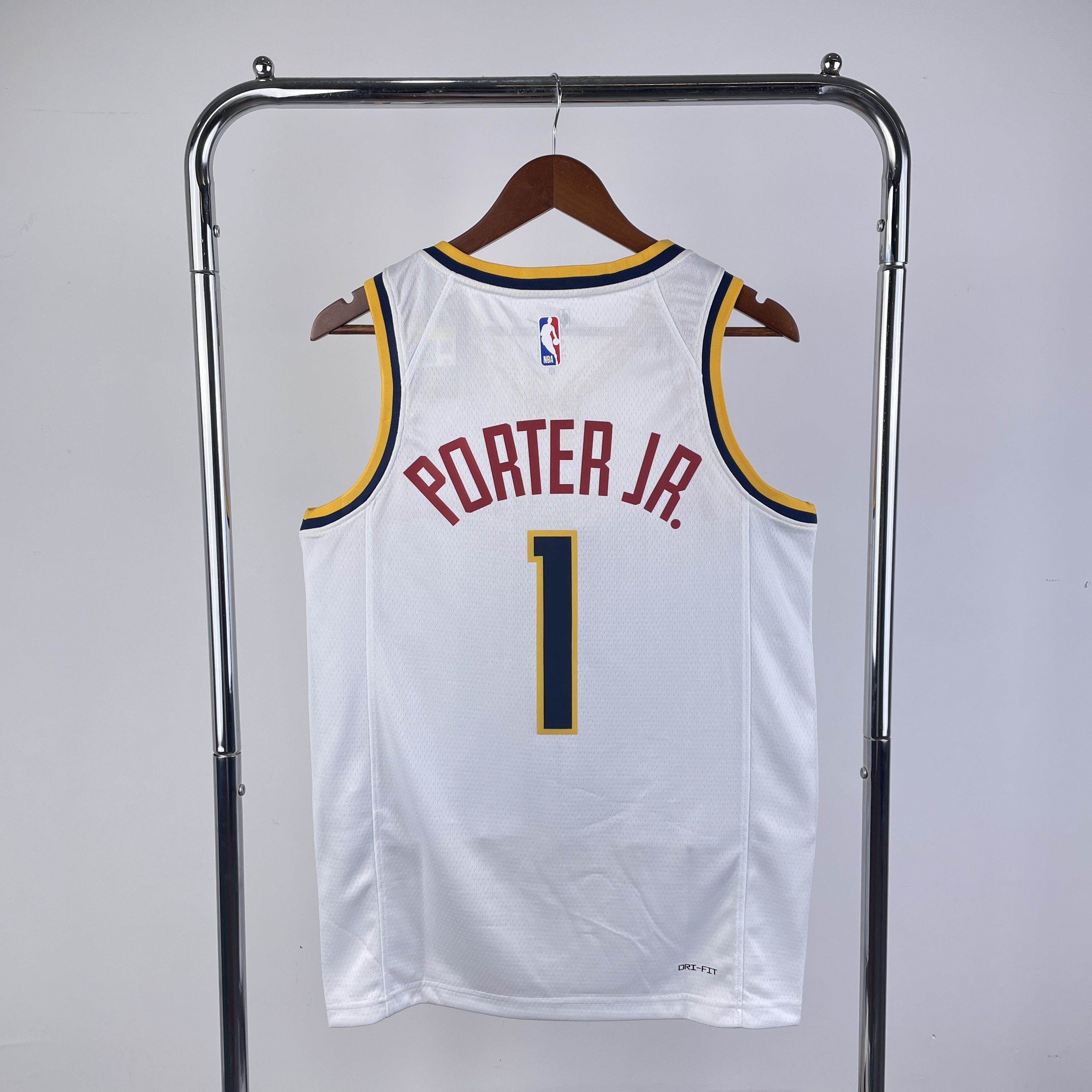 23 Season Denver Nuggets White  No.1 Porter