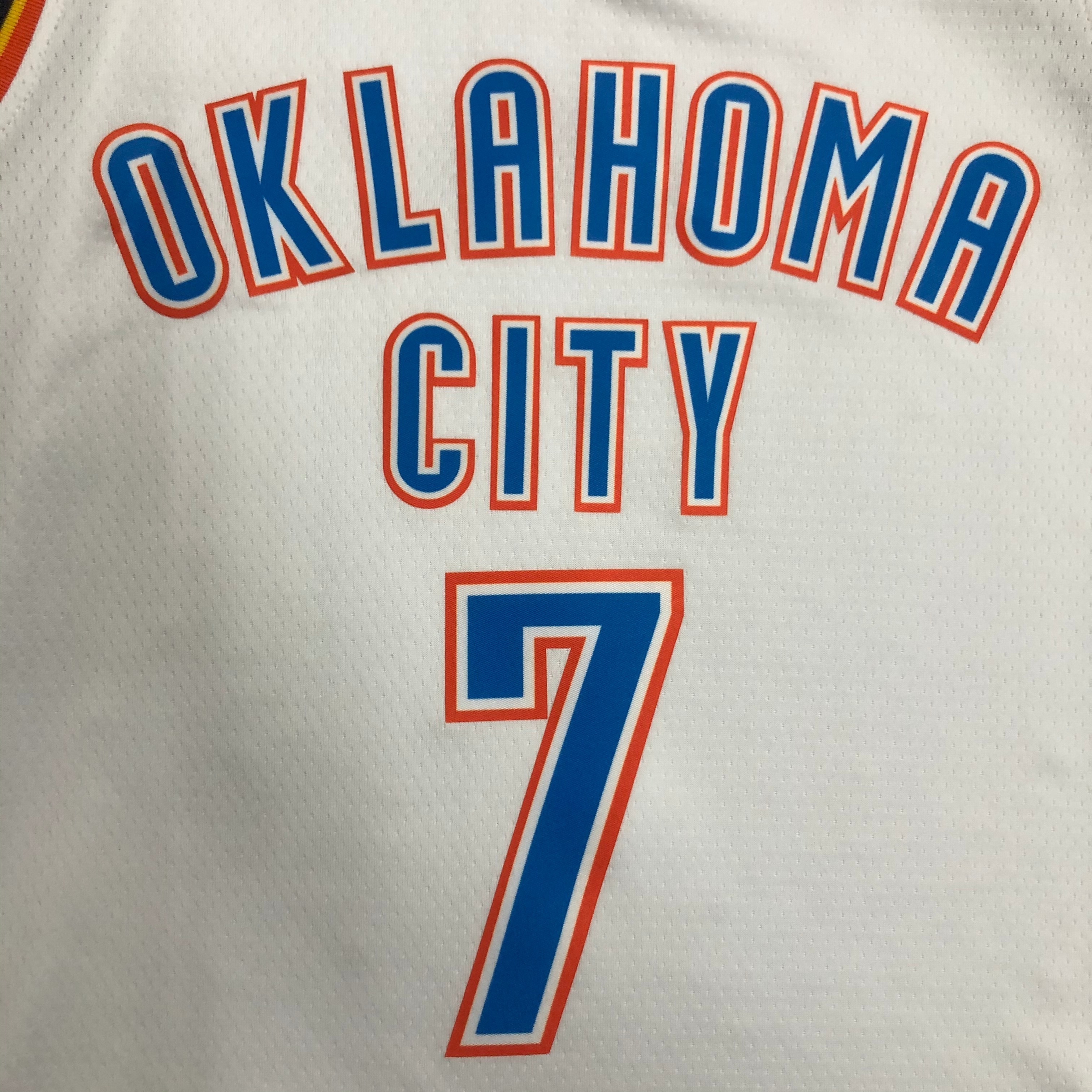 Oklahoma City Thunder White  No.7 ANTHONY