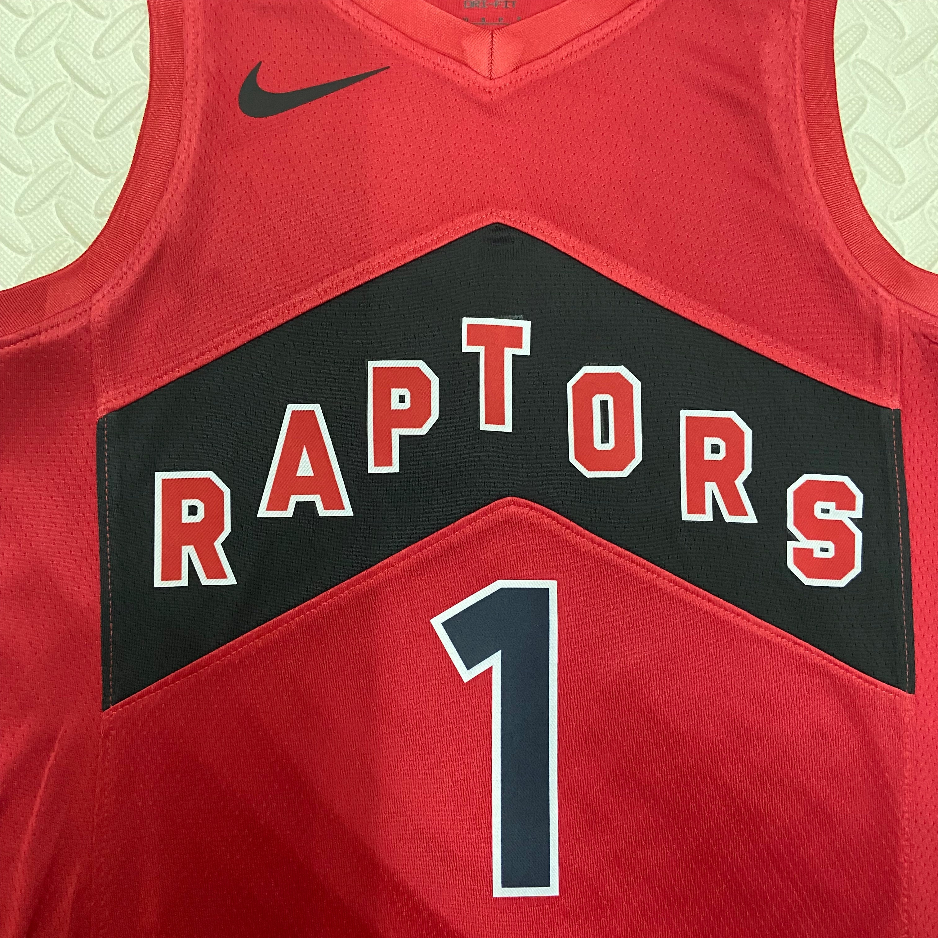 23 Season Toronto Raptors Away Red  No.1 McGRADY