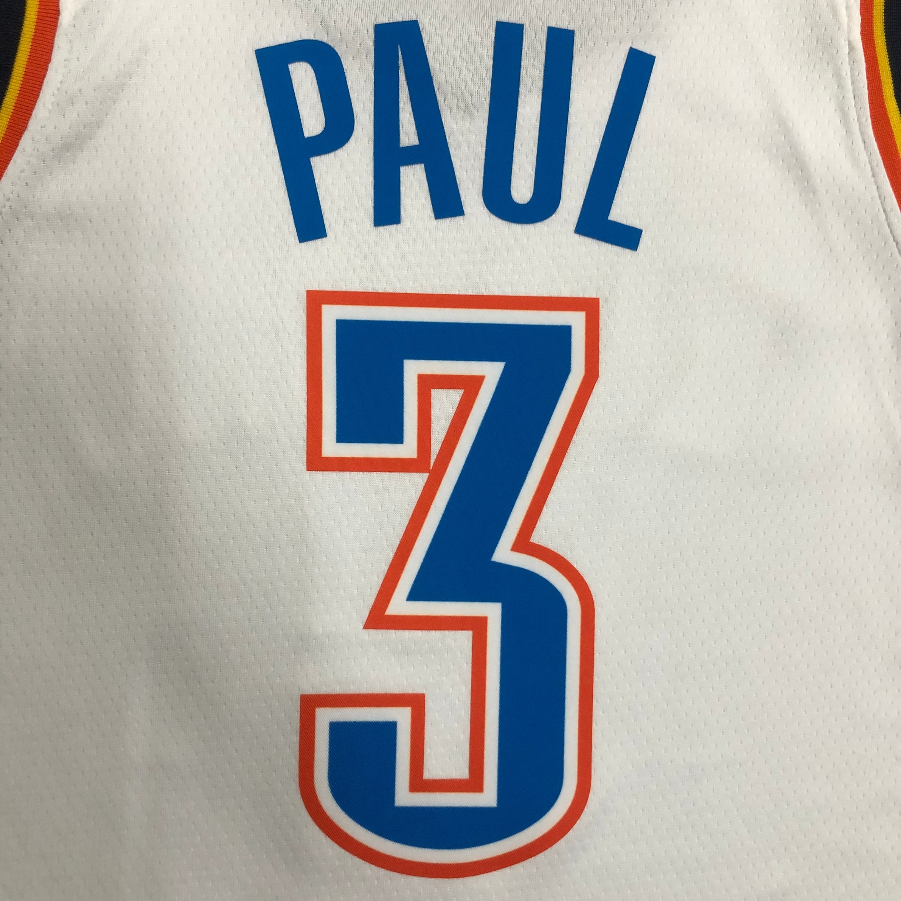 Oklahoma City Thunder White  No.3 Paul