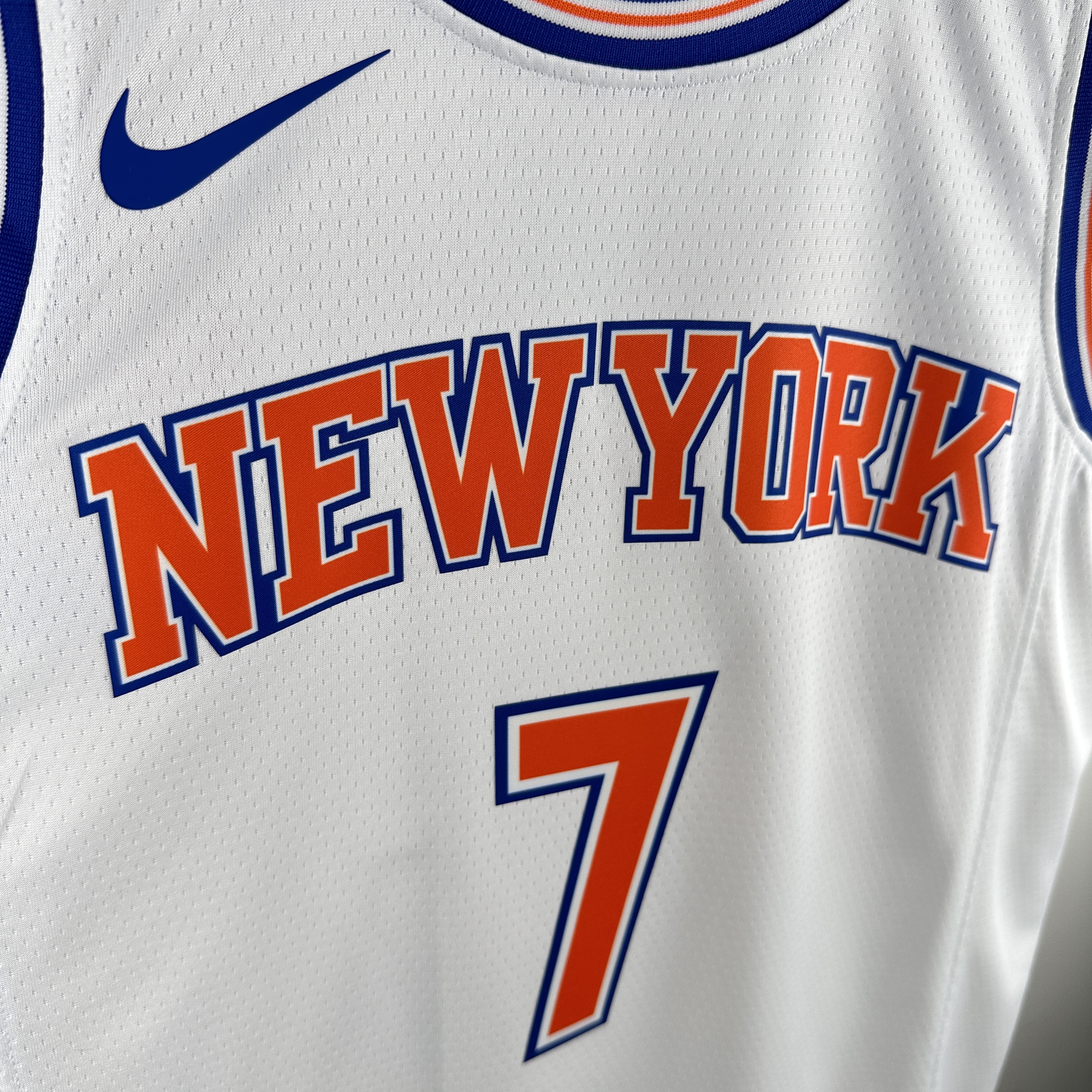 19 season New York Knicks White   No.7