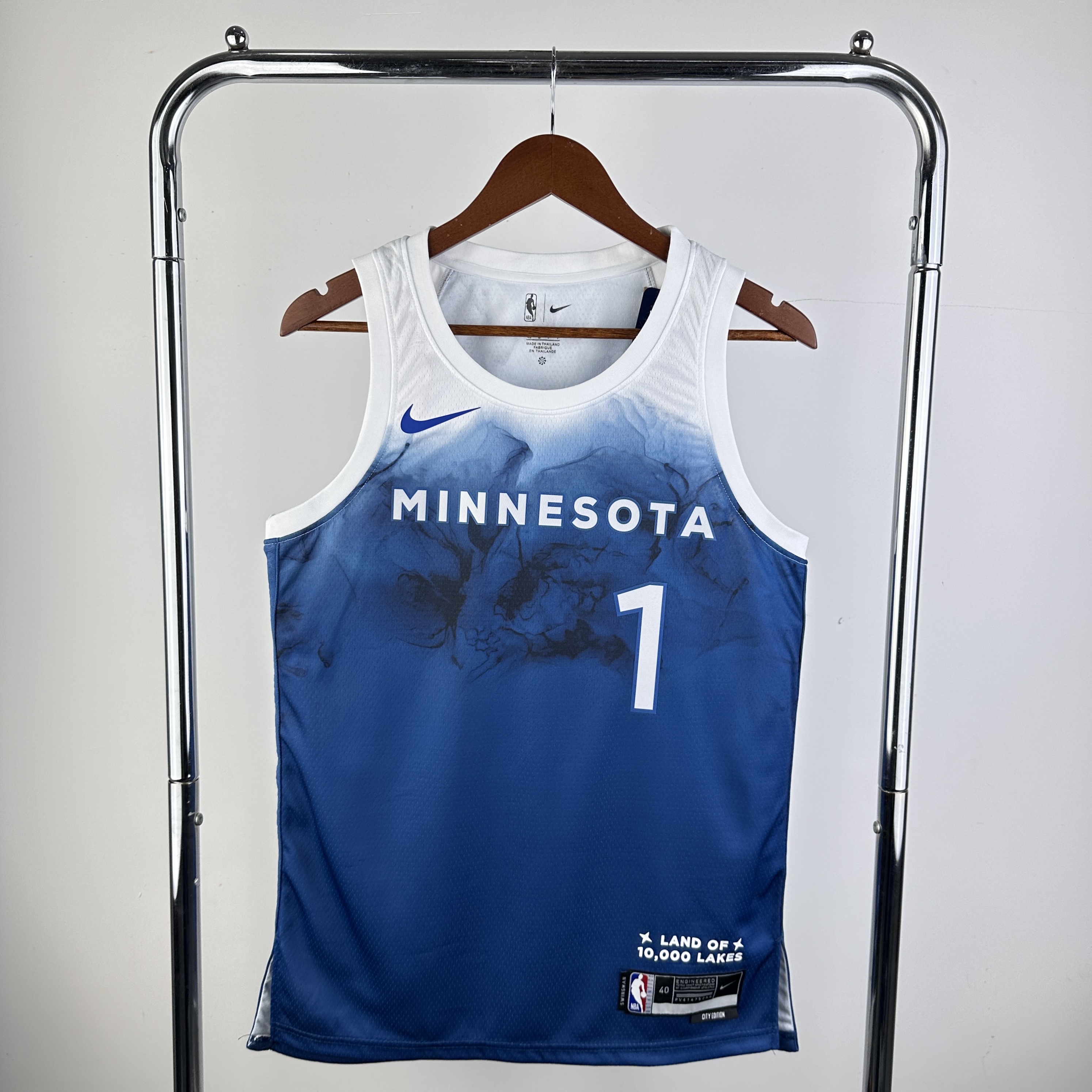 24 SEASON MINNESOTA TIMBERWOLVES CITY VERSION  NO.1 ANDERSON