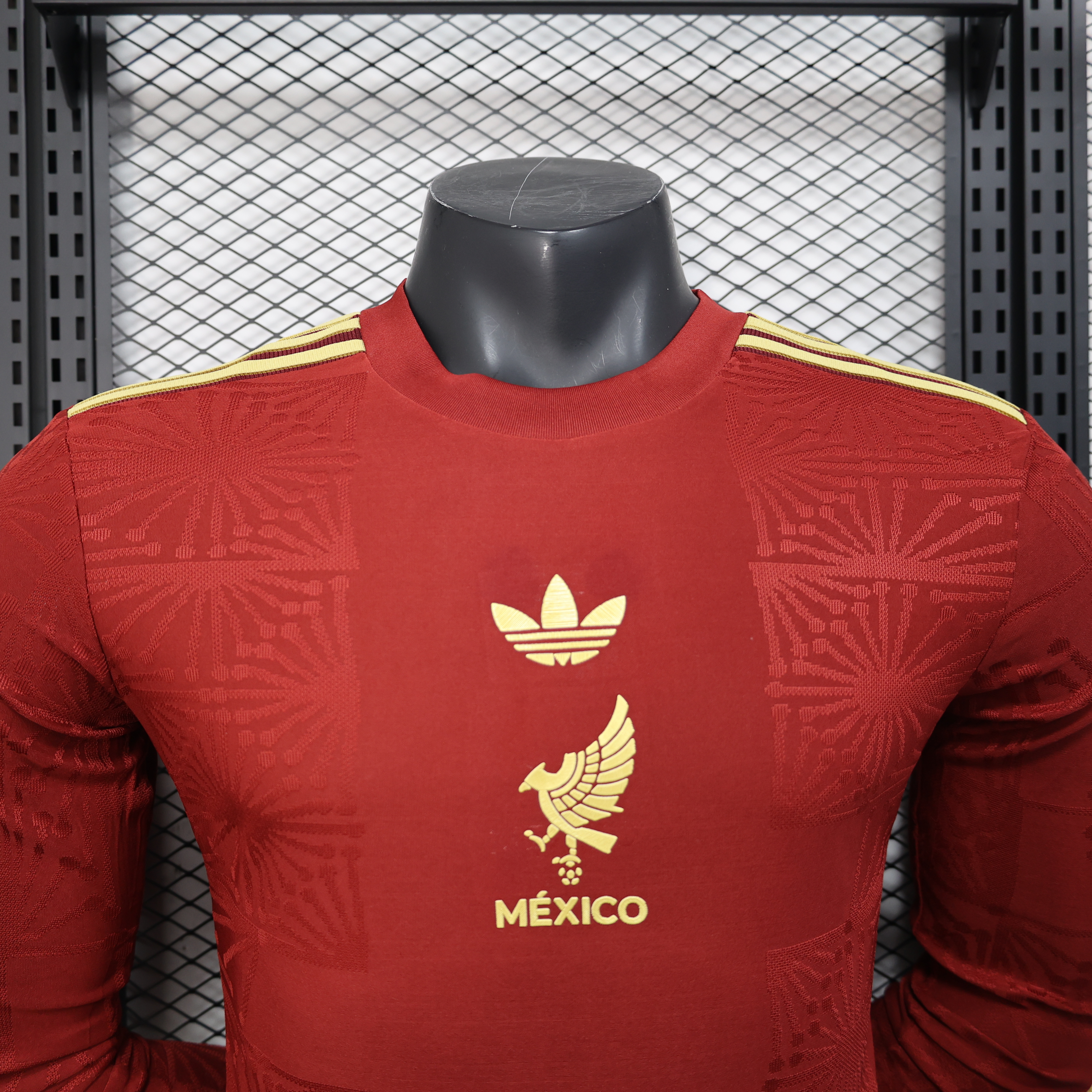 Player Version Mexico 25/26 Gold Cup Red  Long SLeeves S-XXL