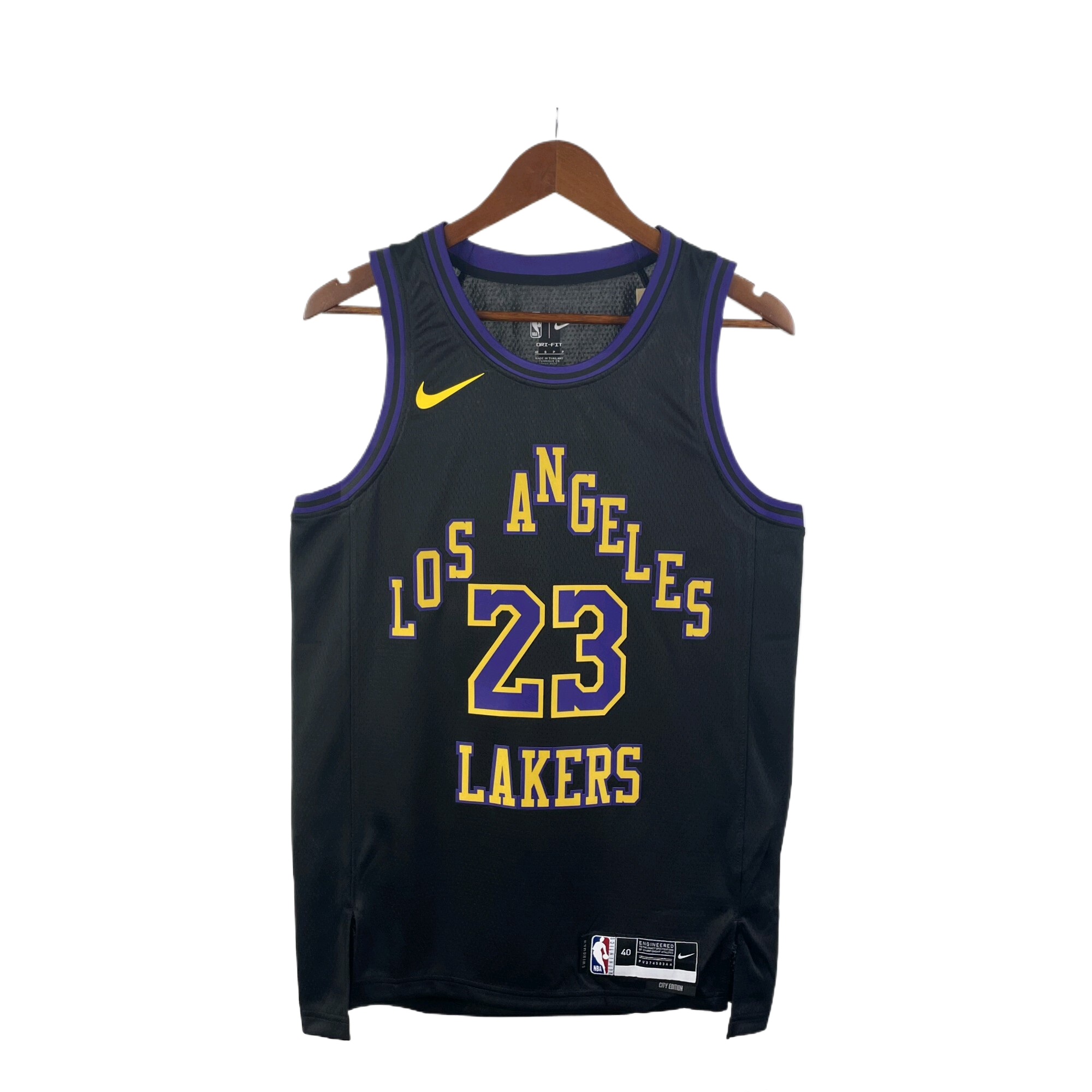 24 Season Lakers City Edition No. 23 JAMES