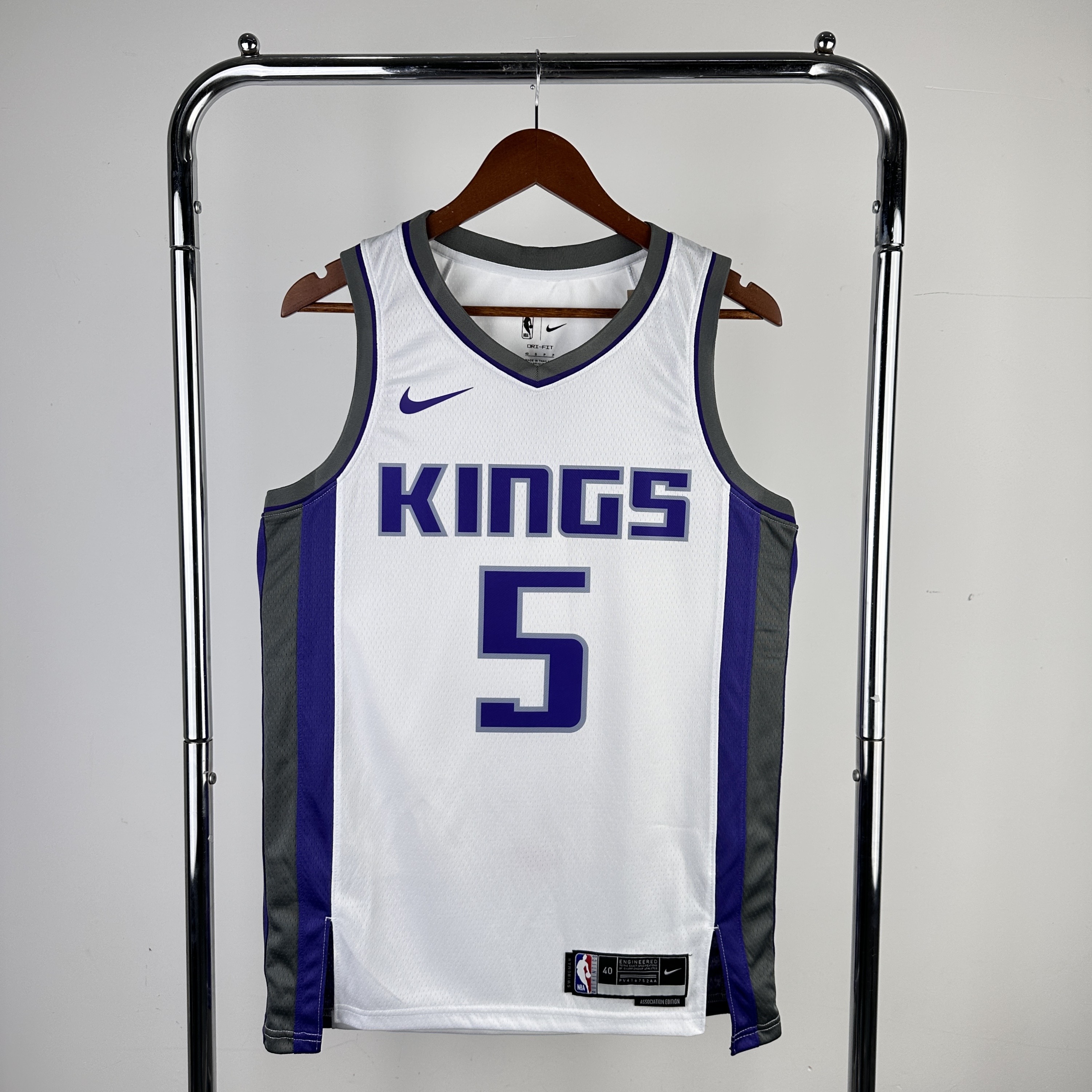 23 SEASON SACRAMENTO KINGS Home White  #5 FOX