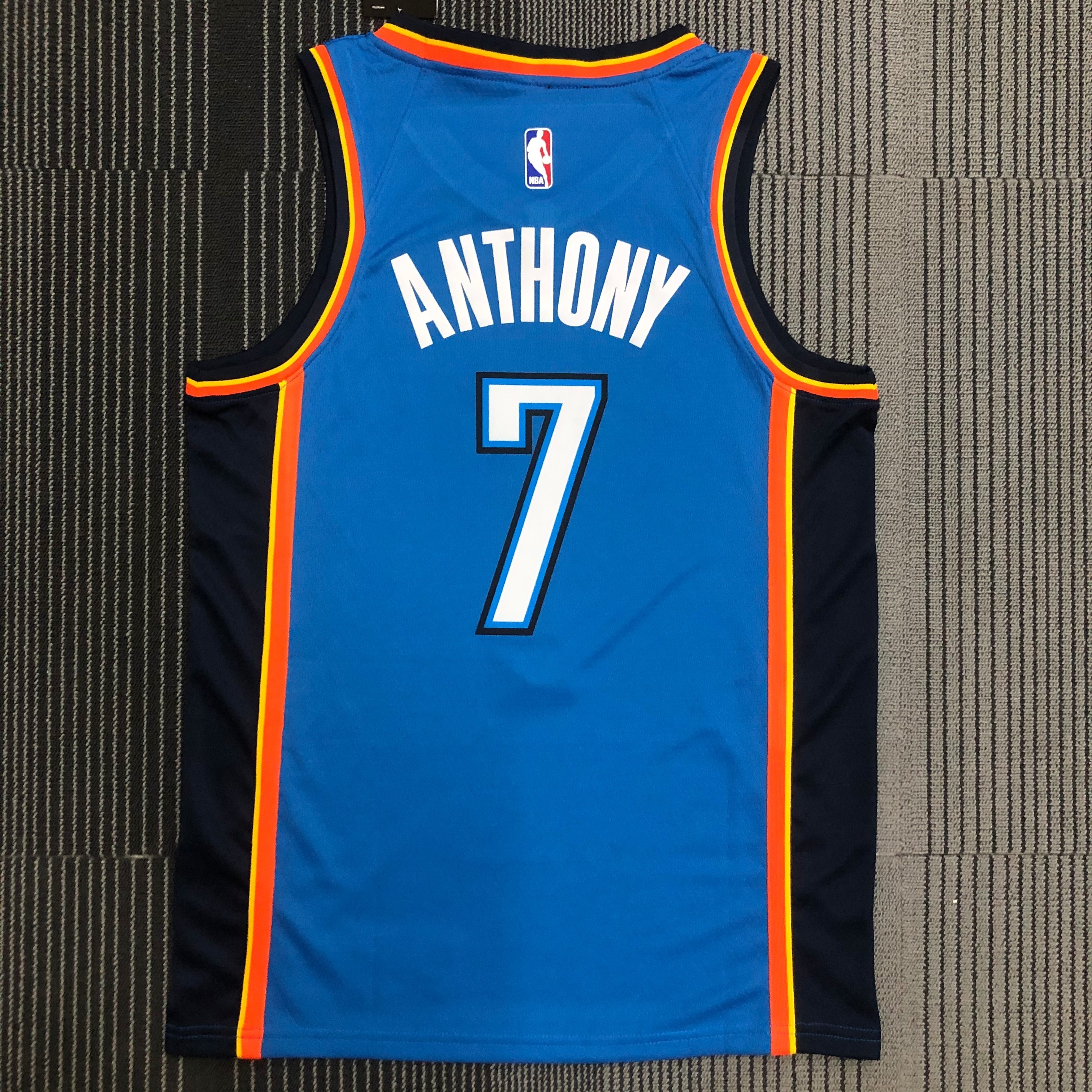 Oklahoma City Thunder Blue  No.7 ANTHONY