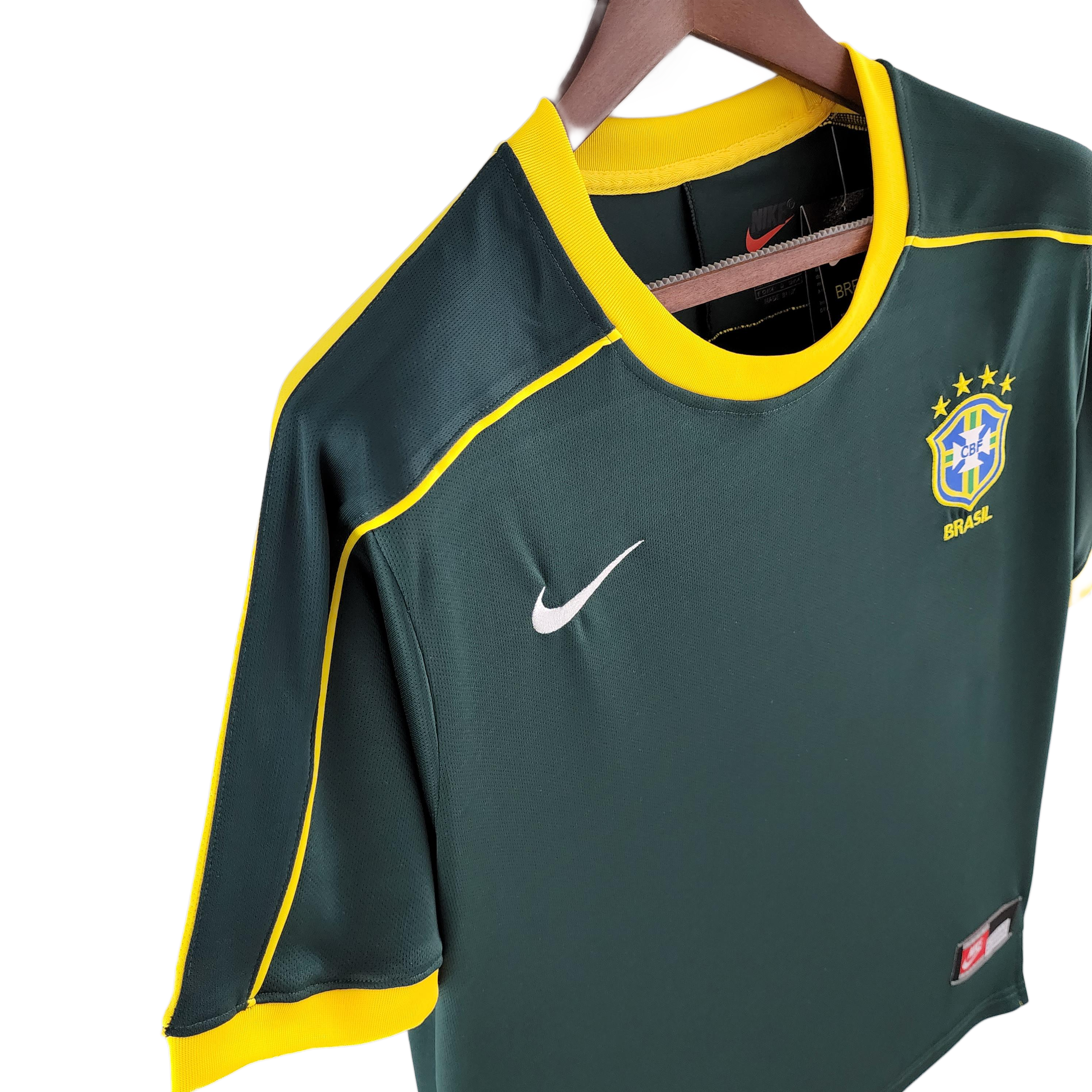 Retro  Brazil 1998 Goalkeeper Dark Green