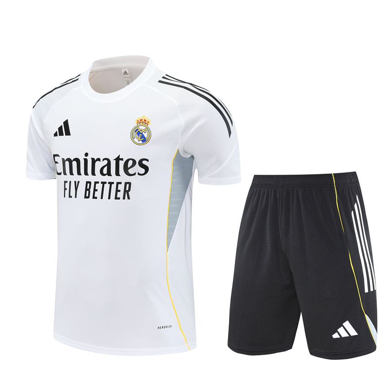 Adult/ Kids 2526 Short Sleeves Training suit White