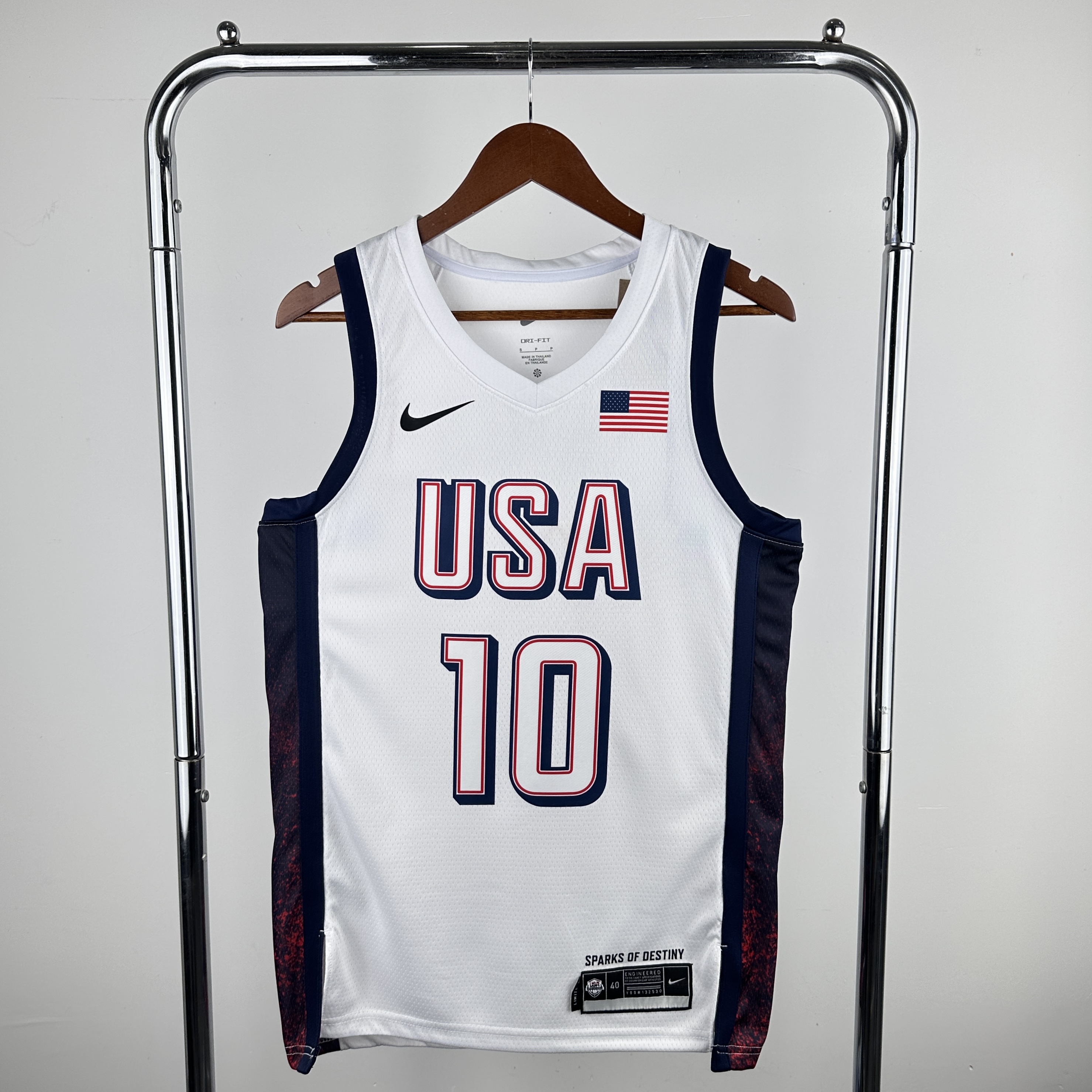2024 Olympic Basketball USA White No.10 Tatum