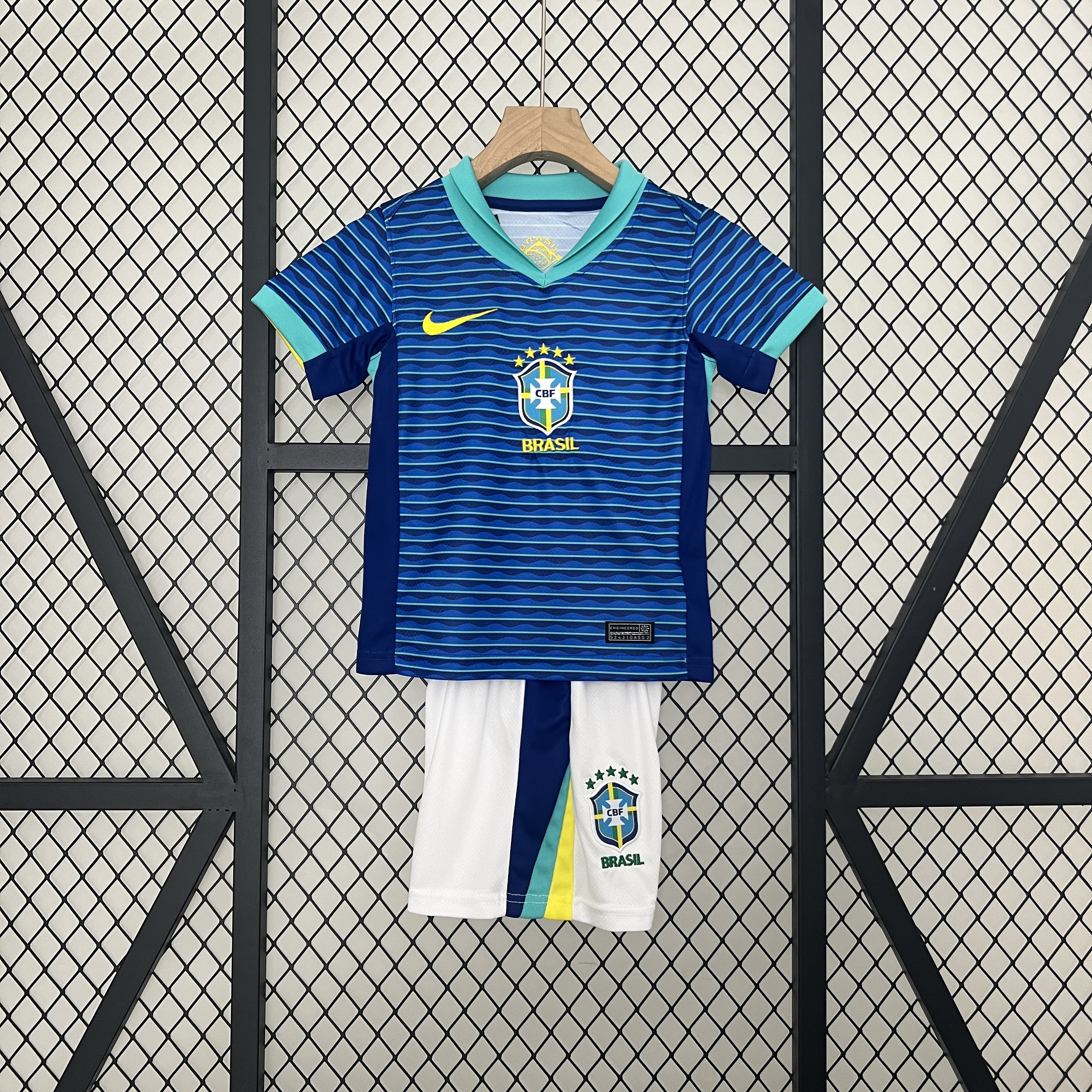 Kids Kit Brazil Away Blue