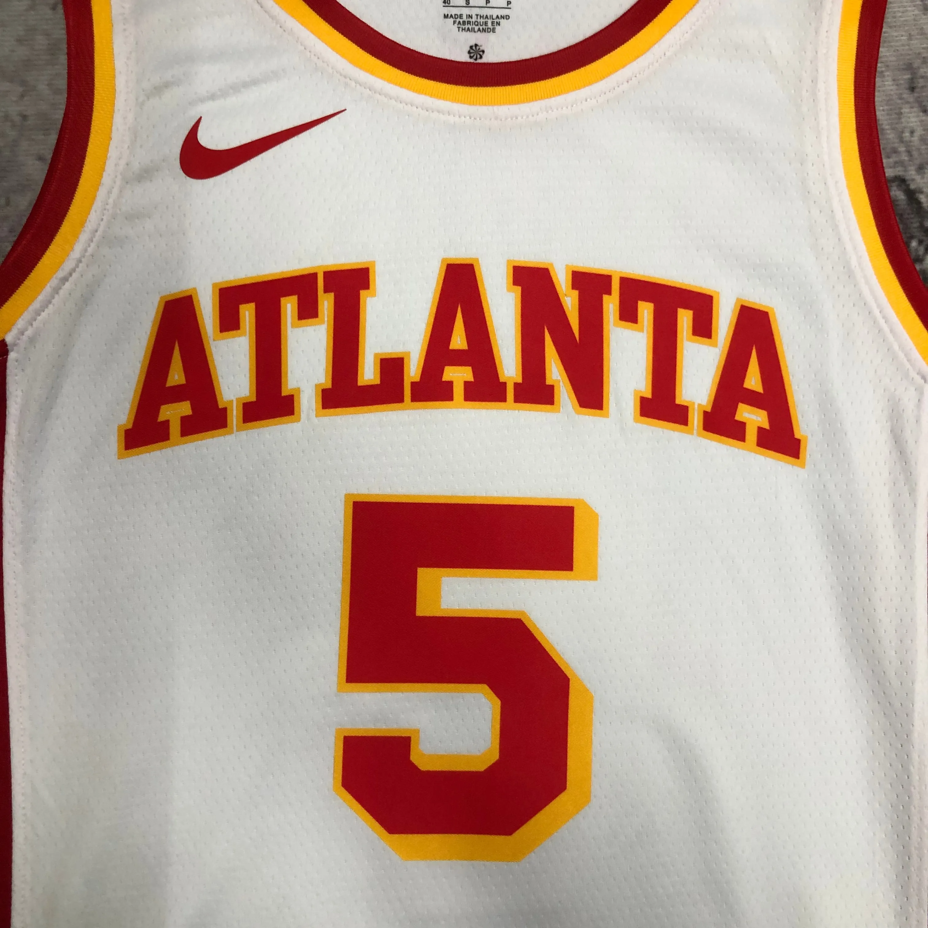 Atlanta Hawks White  #5 Murray
