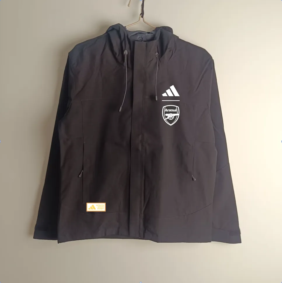 Arsenal Black windbreaker