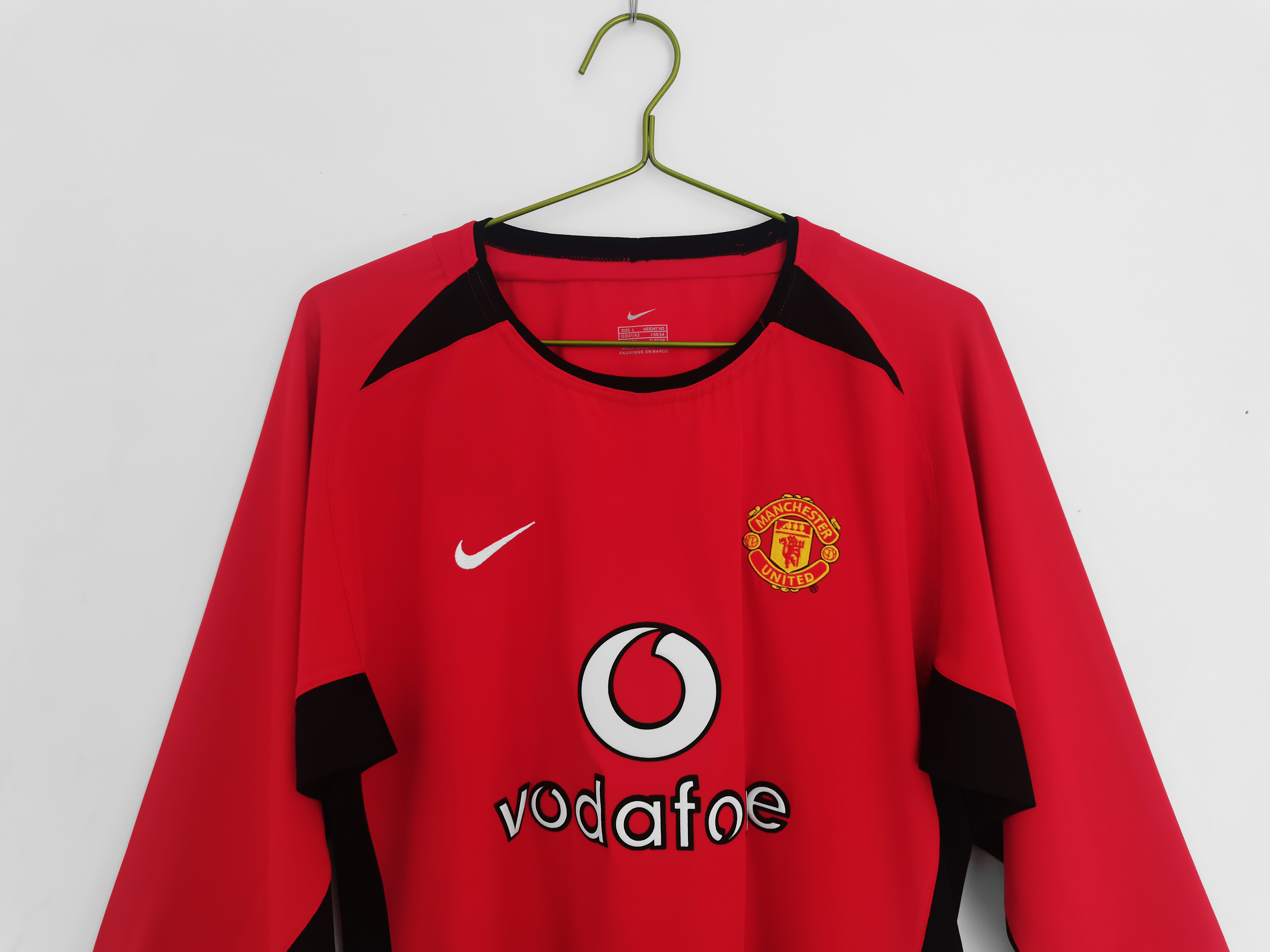 Retro  Manchester United 2002/04 Home Red Long Sleeves