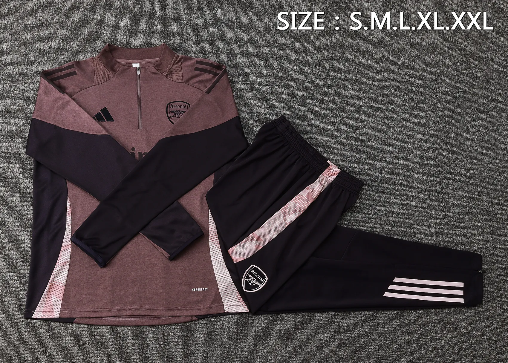 Adult/ Kids Arsenal 2425 half zipper Training Suit B993