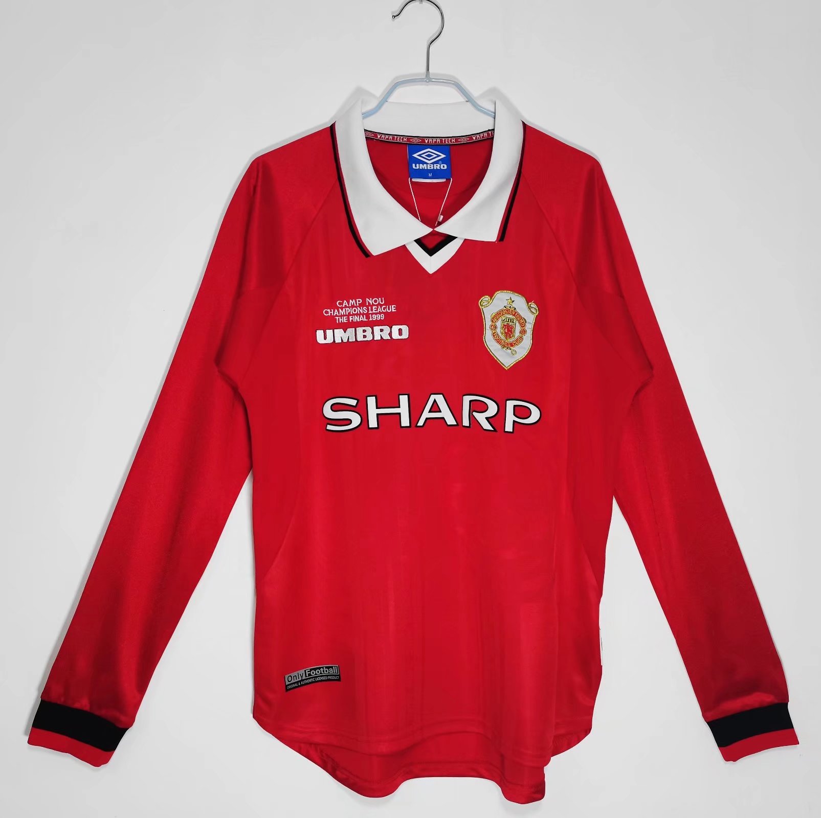 Retro Manchester United 1999 Final Home Long Sleeves