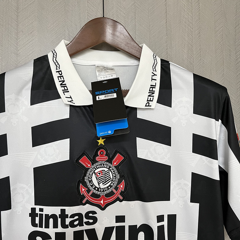 Retrô 1995-96 Corinthians S-XXL