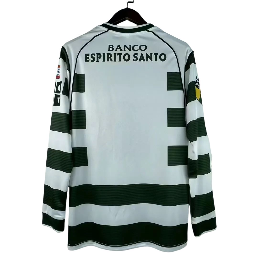 Retro Sporting Lisbon 01/03 Home Long Sleeves S-XXL