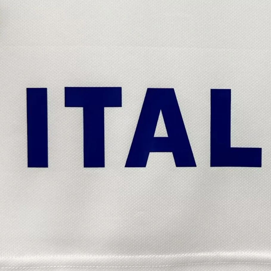 Retro  Italy 1996 Away White with badges
