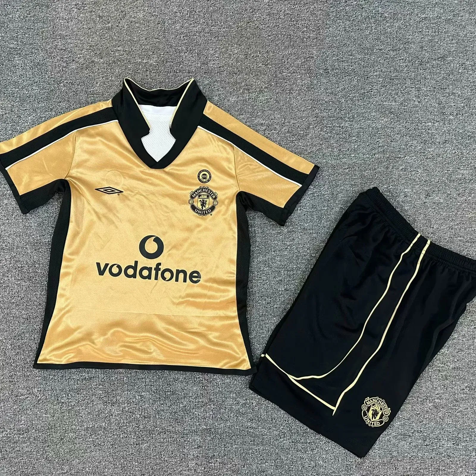 Kids Retro Man United 100th Anniversary Reversible