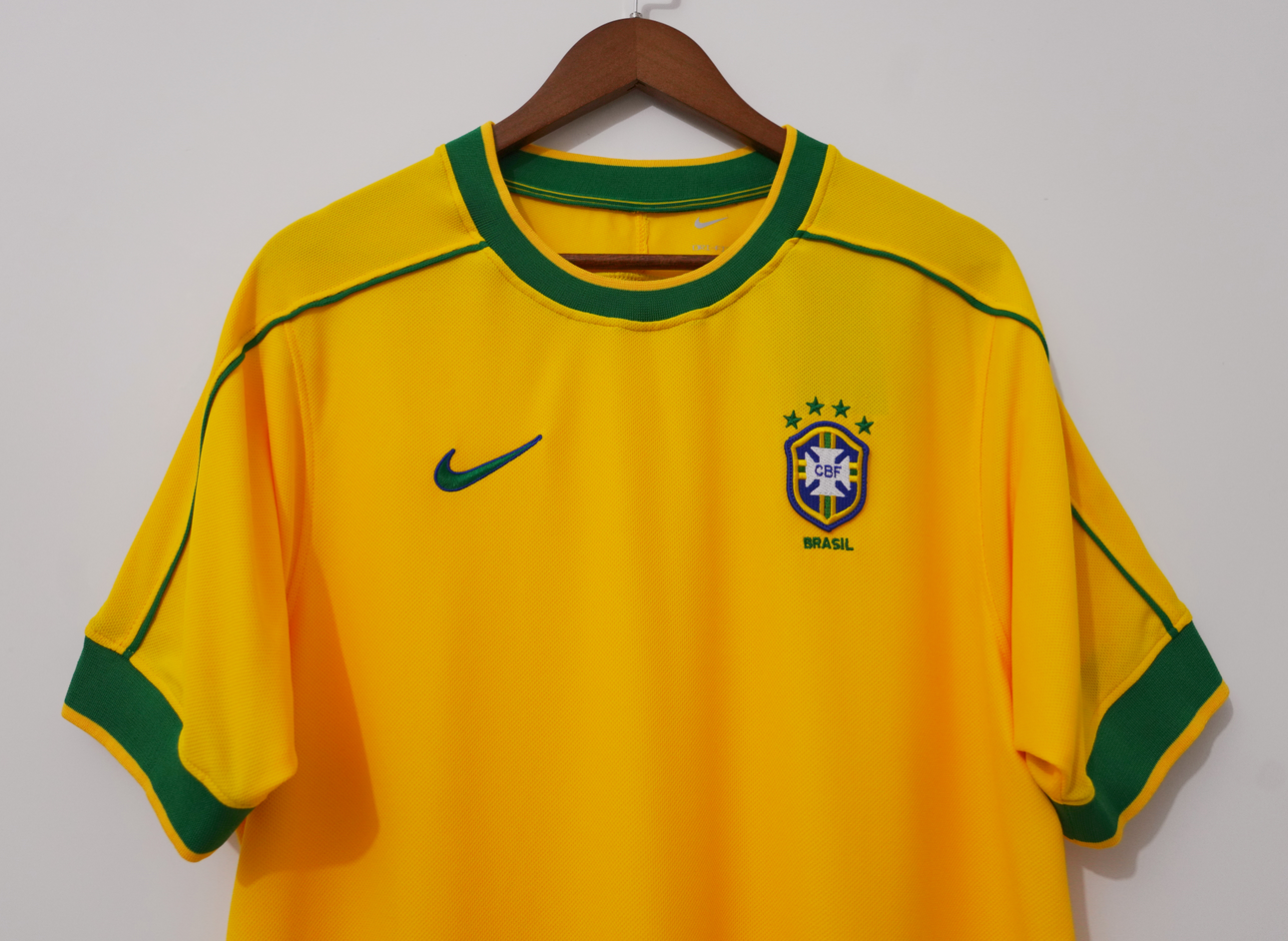 Retro Brazil 1998 Home Kit S-4XL