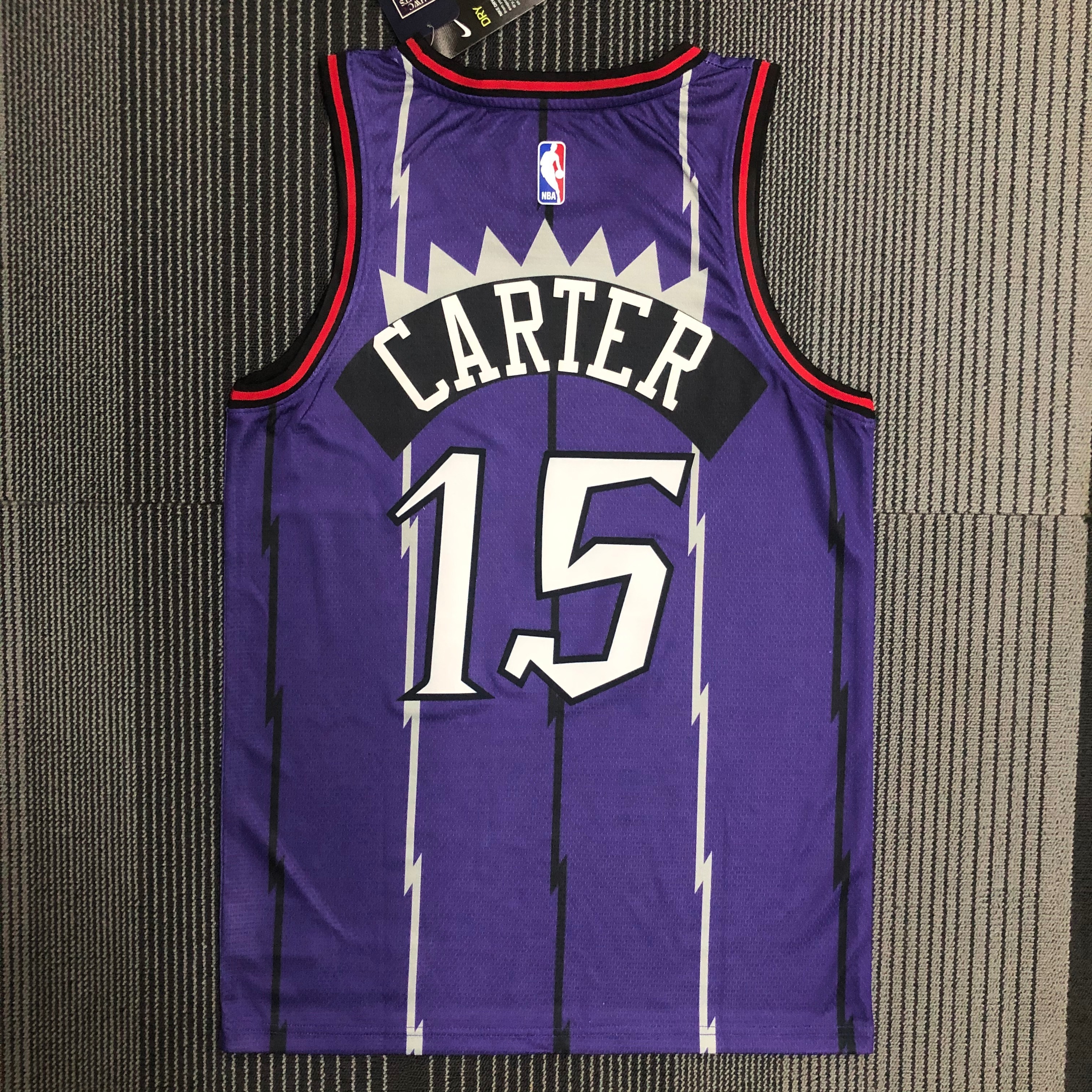 Toronto Raptors Purple  No.15 Carter