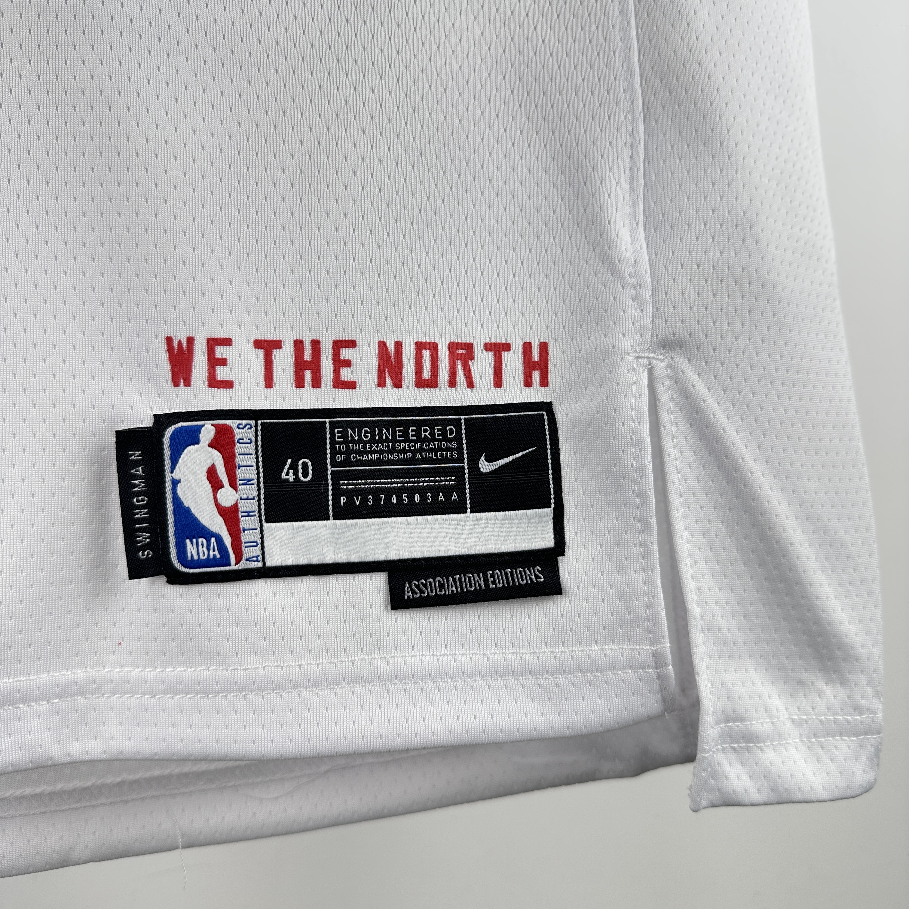 23 Season Toronto Raptors Home White  No.9 Barrett