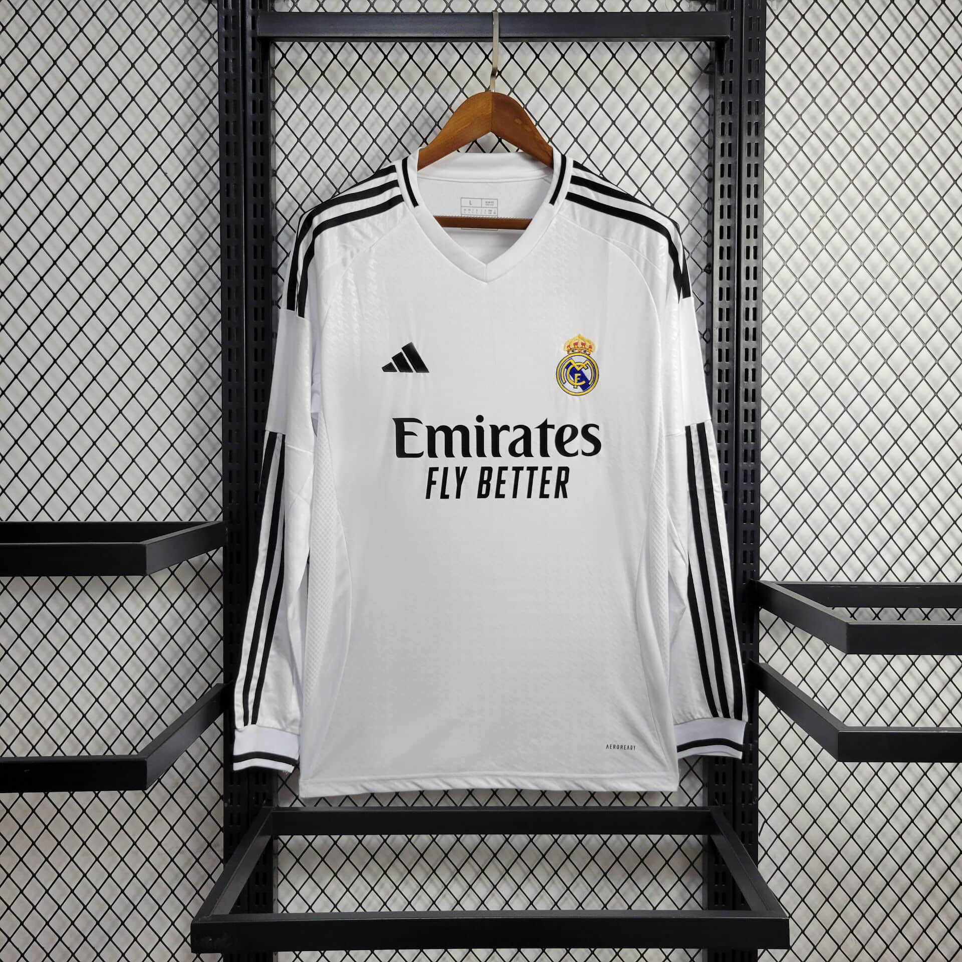 Masculino Real Mαdrid 24/25 Home White Long Sleeves