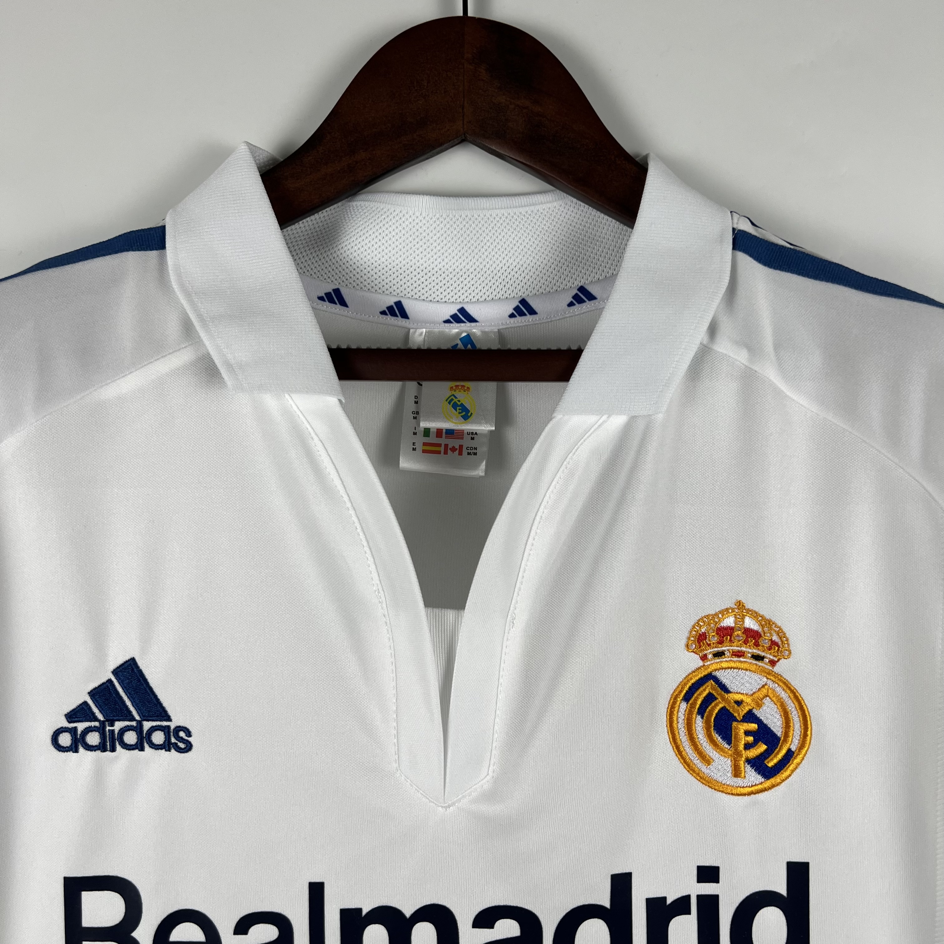 Retro  Real Mαdrid 01/02 Home White