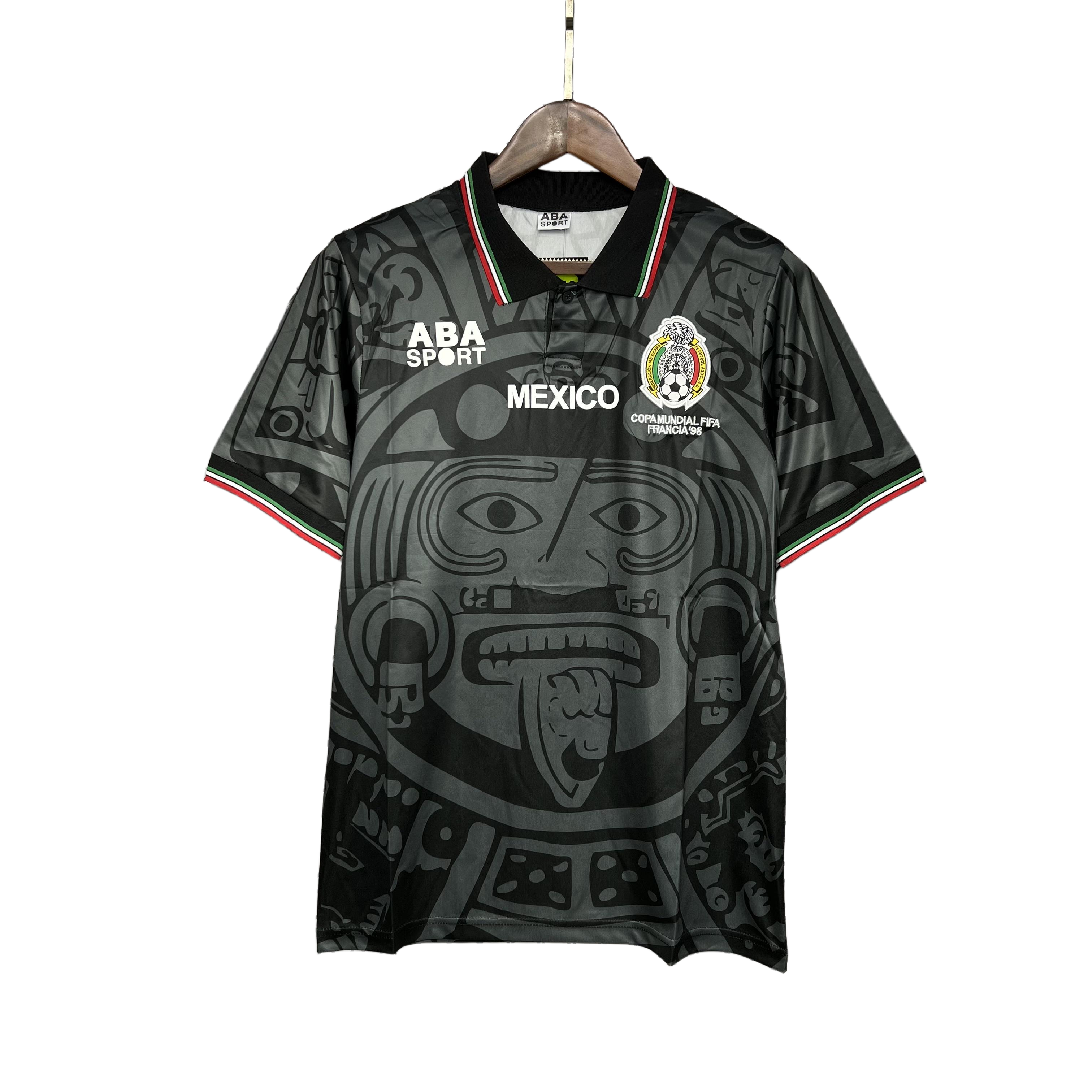 Retro Mexico 1998 Black  S-XXL