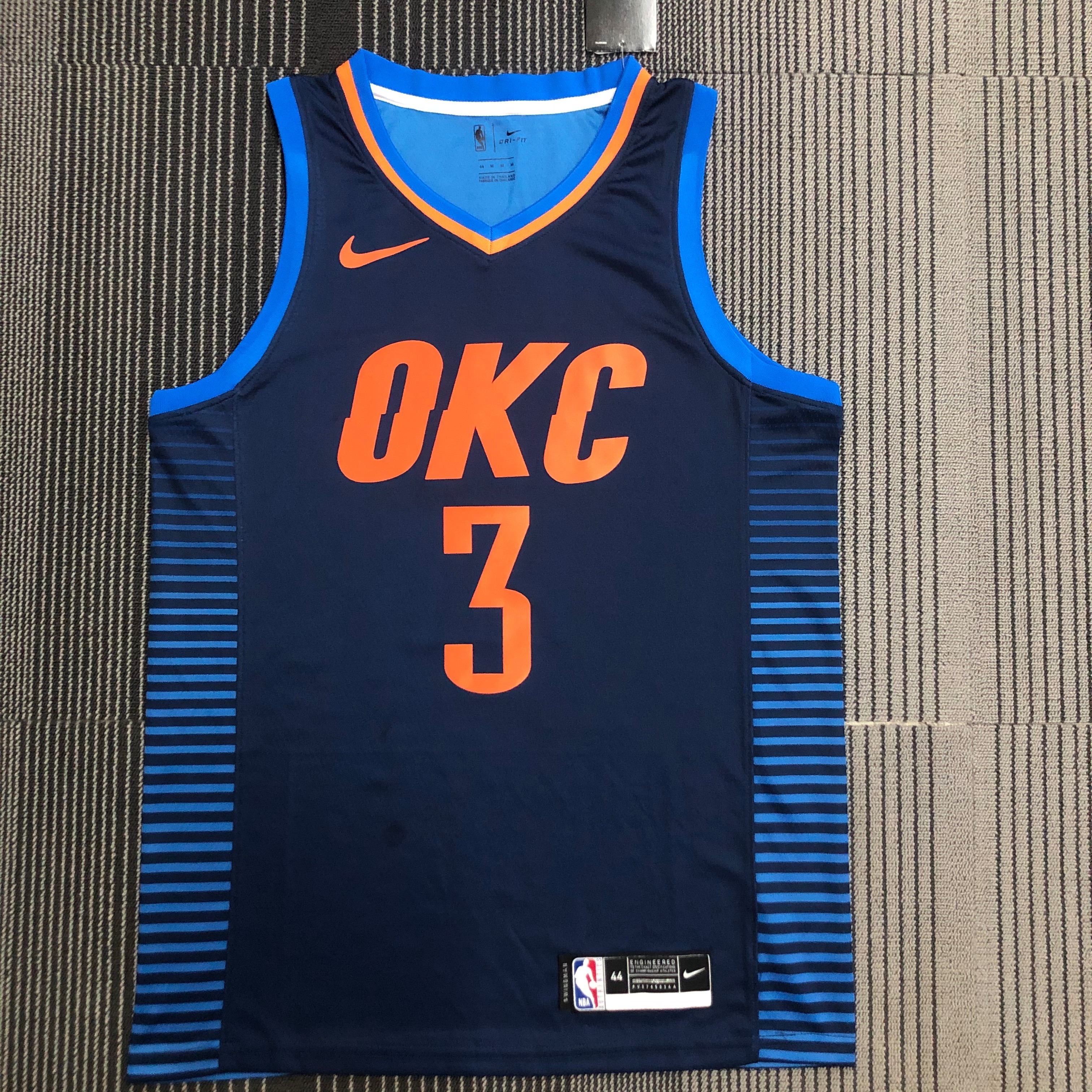 Oklahoma City Thunder Blue STRIPE  No.3 Paul