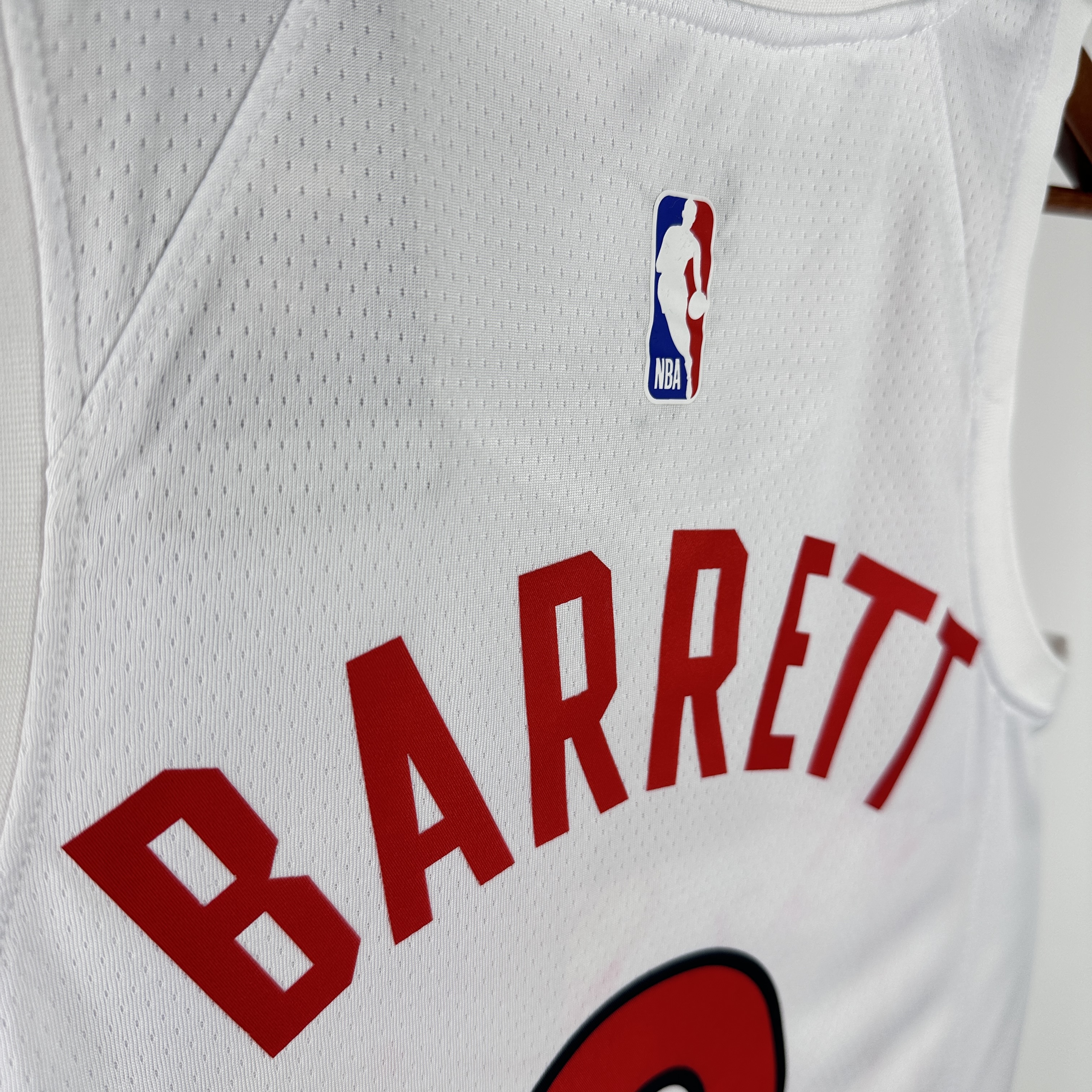 23 Season Toronto Raptors Home White  No.9 Barrett