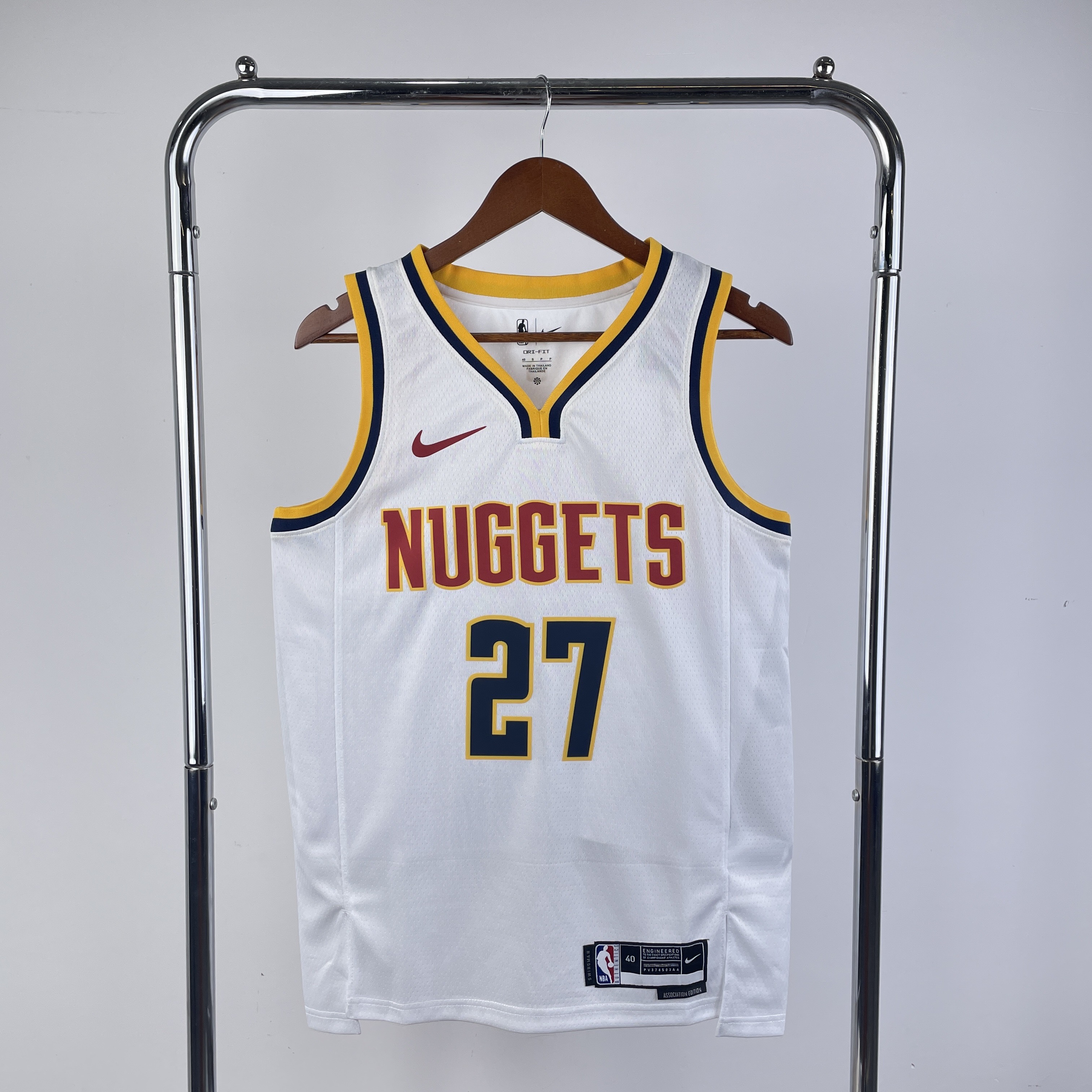 23 Season Denver Nuggets White  No.27 Murray