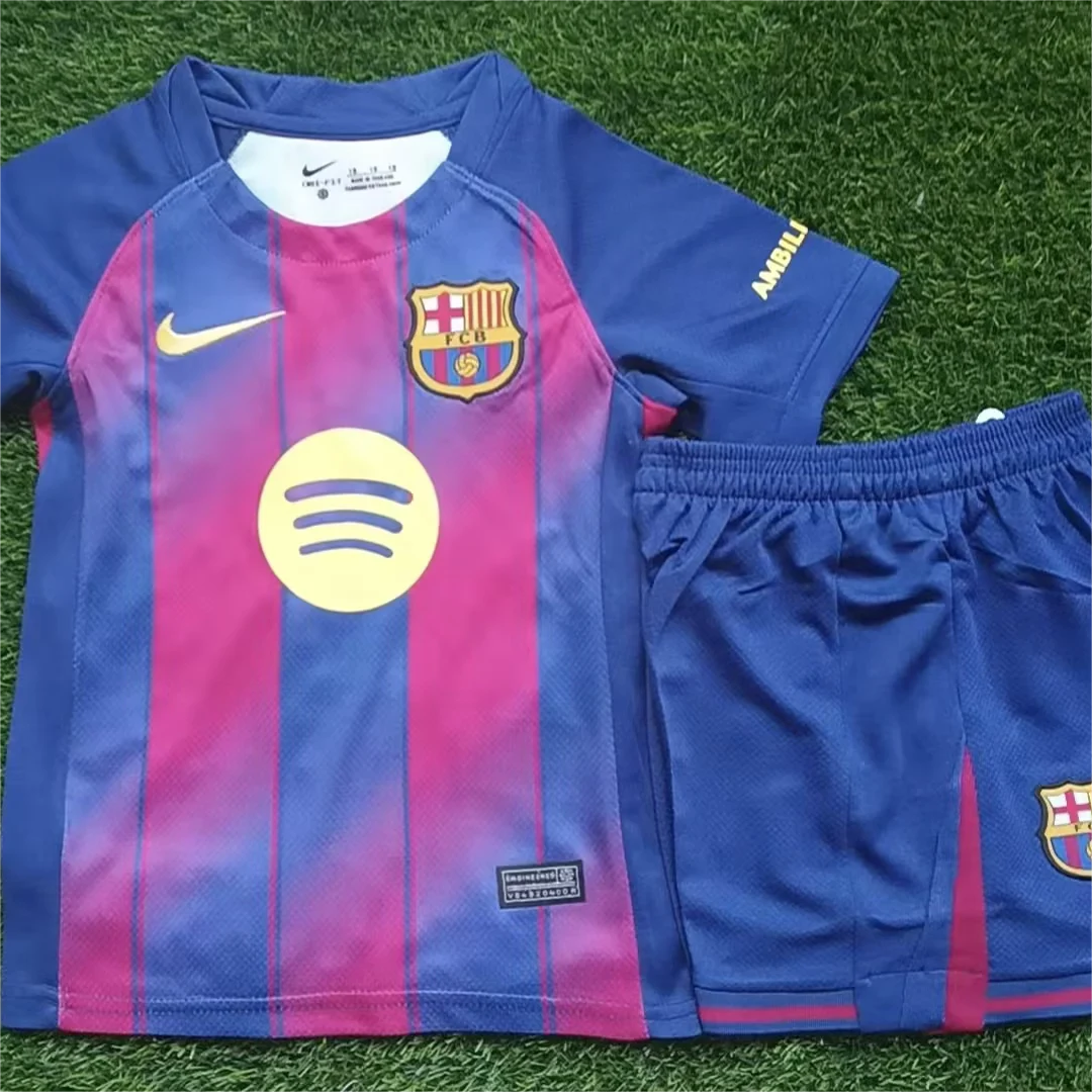 Kids Barcelona 25/26 Home Kit 16-28