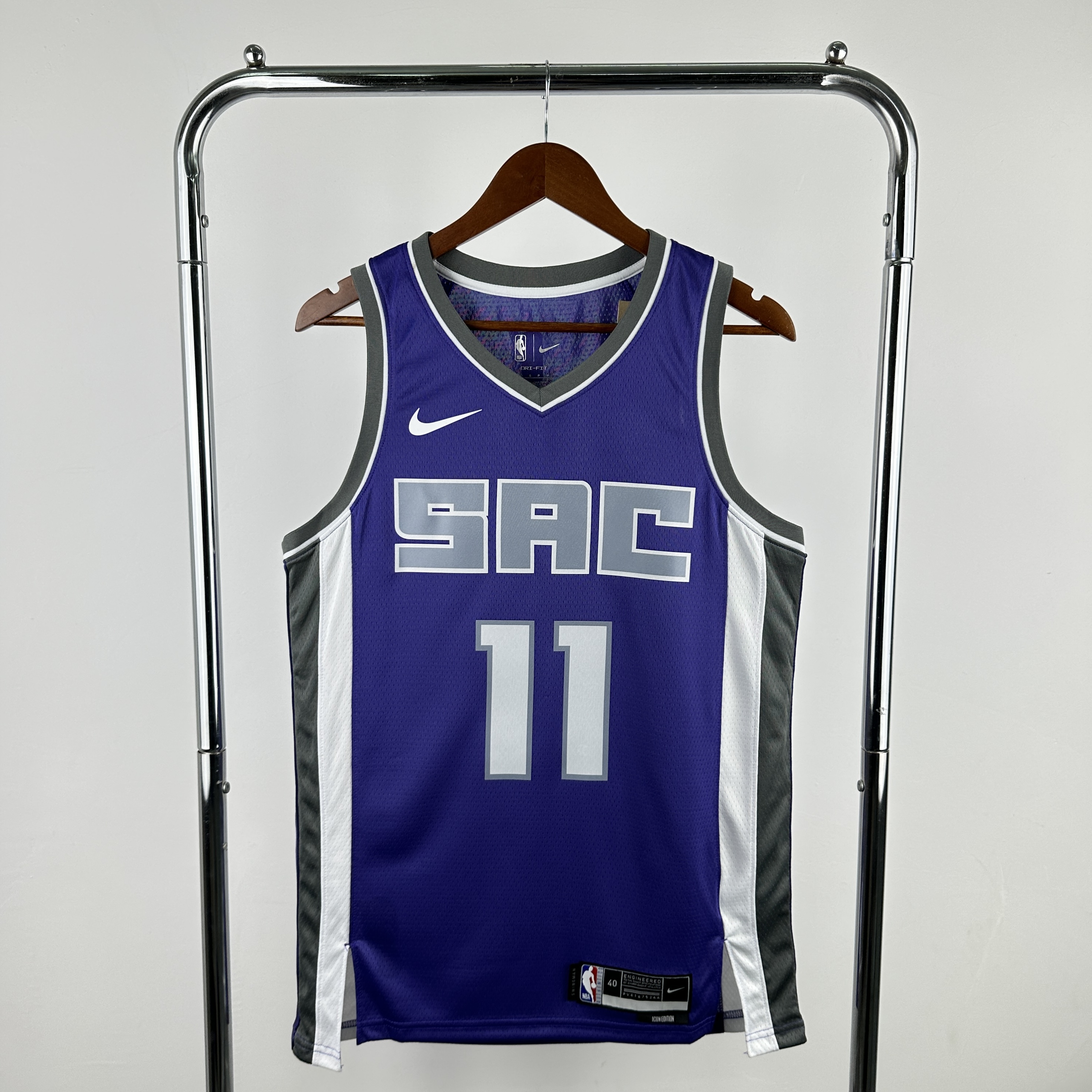 23 SEASON SACRAMENTO KINGS Away Purple  #11 SABONIS