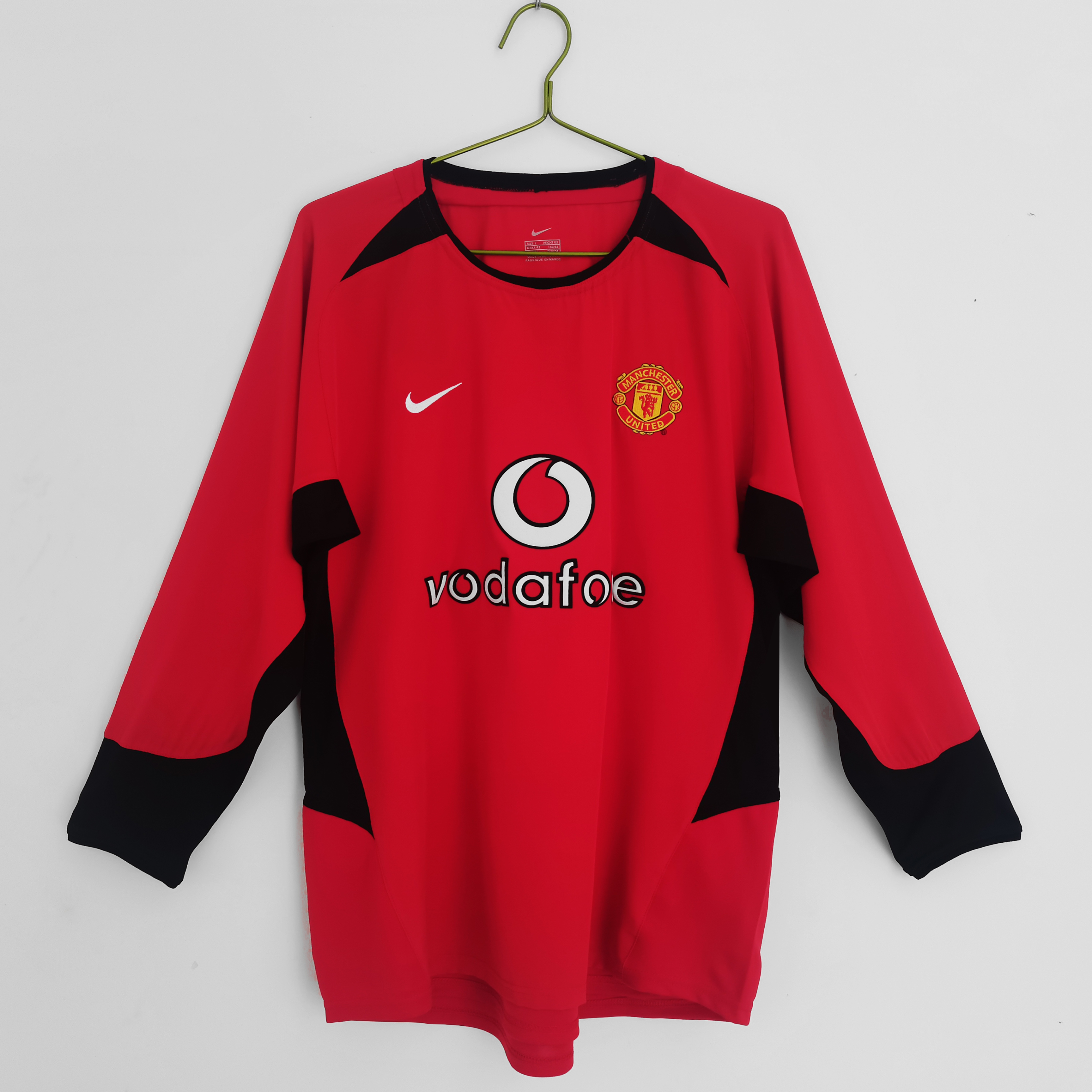 Retro  Manchester United 2002/04 Home Red Long Sleeves