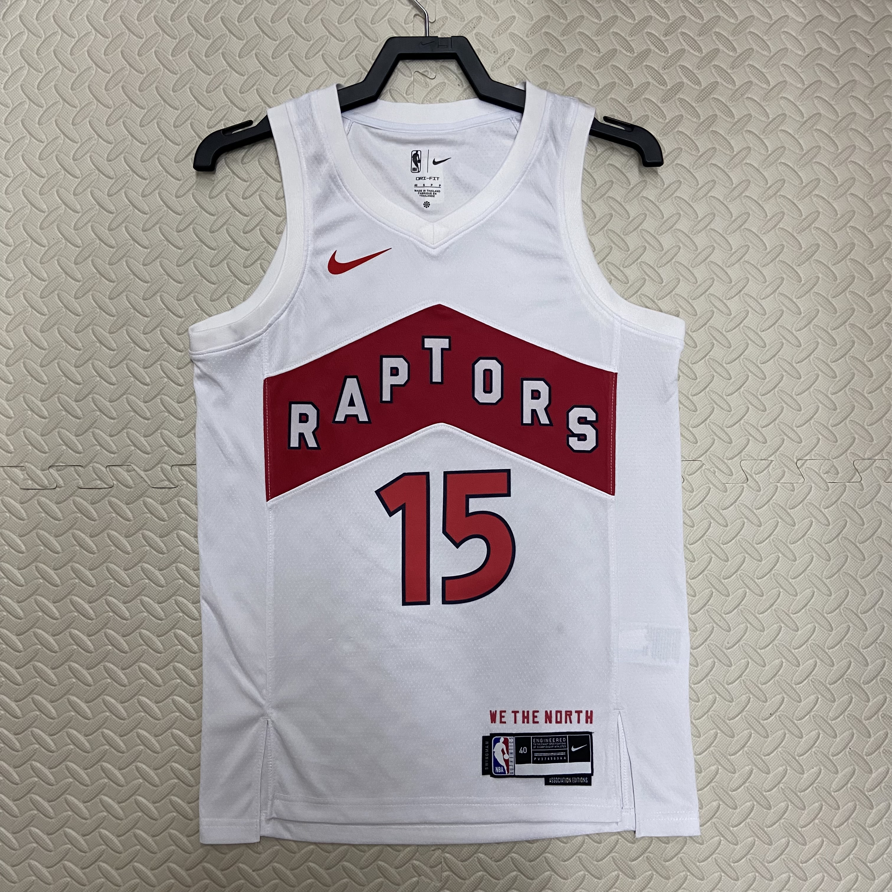 23 Season Toronto Raptors Home White  No.15 Carter