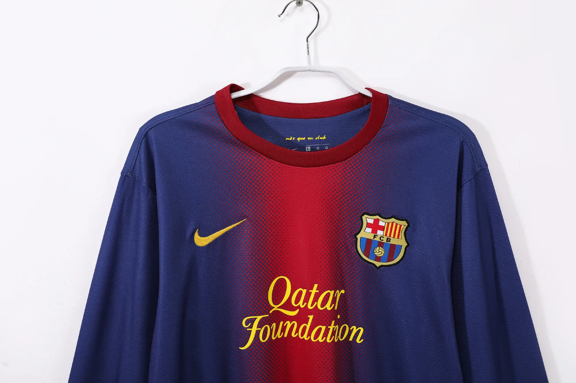 Retro 12/13 Barcelona Home Long Sleeves S-XXL